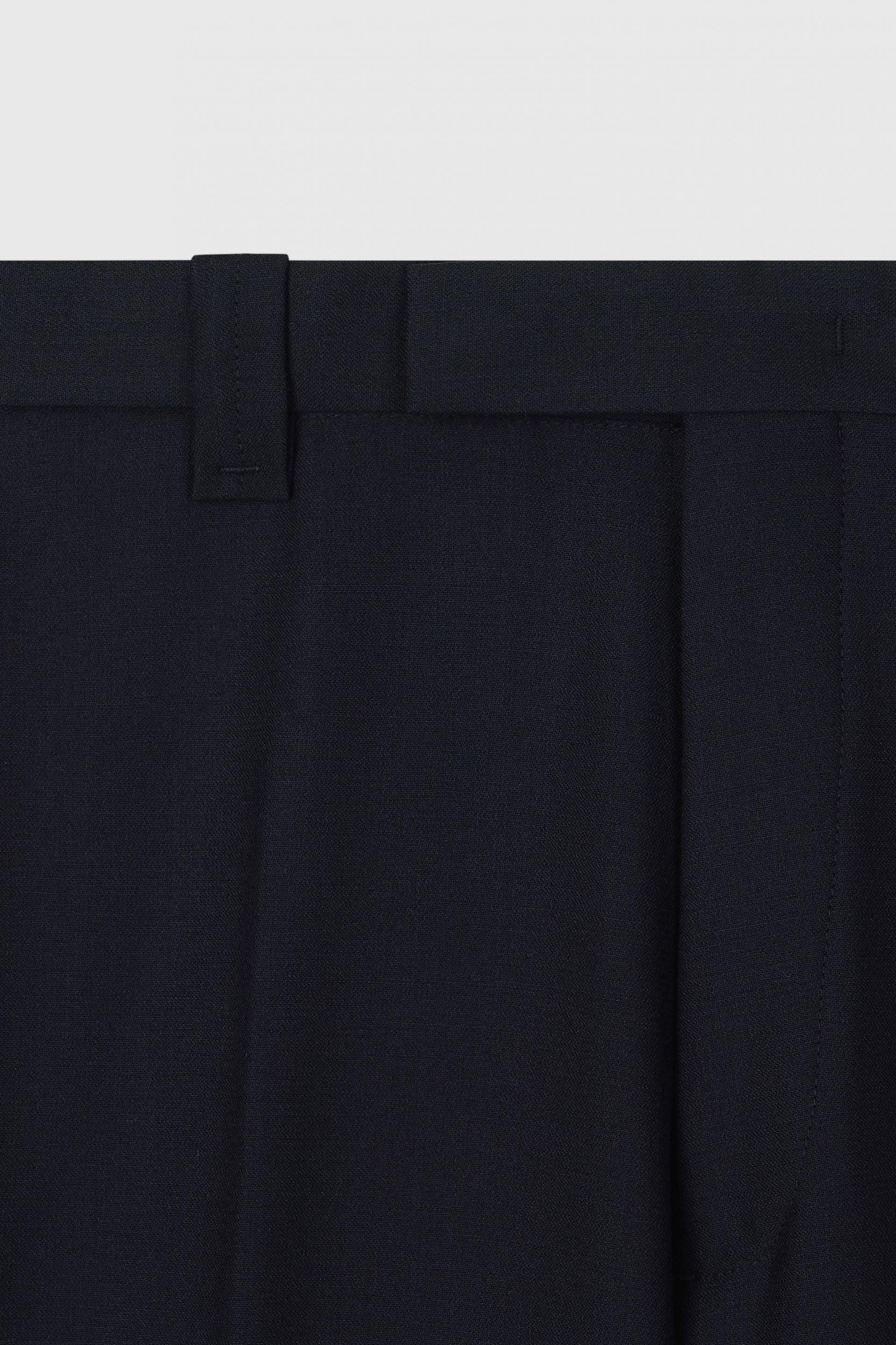CARNABY FLARED WOOL TROUSERS DARK NAVY