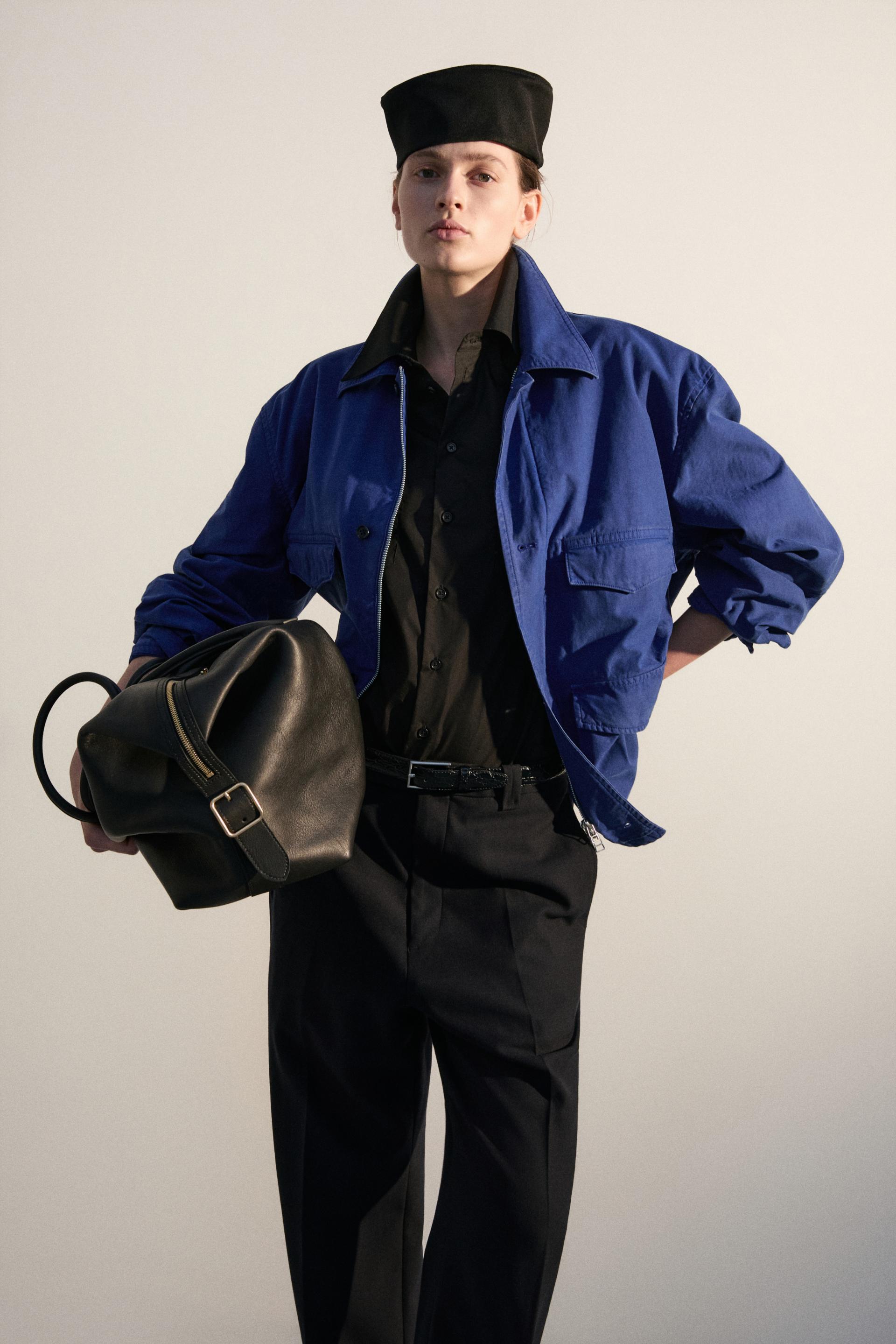 DOLEN COTTON SERGE FIELD JACKET BLEU