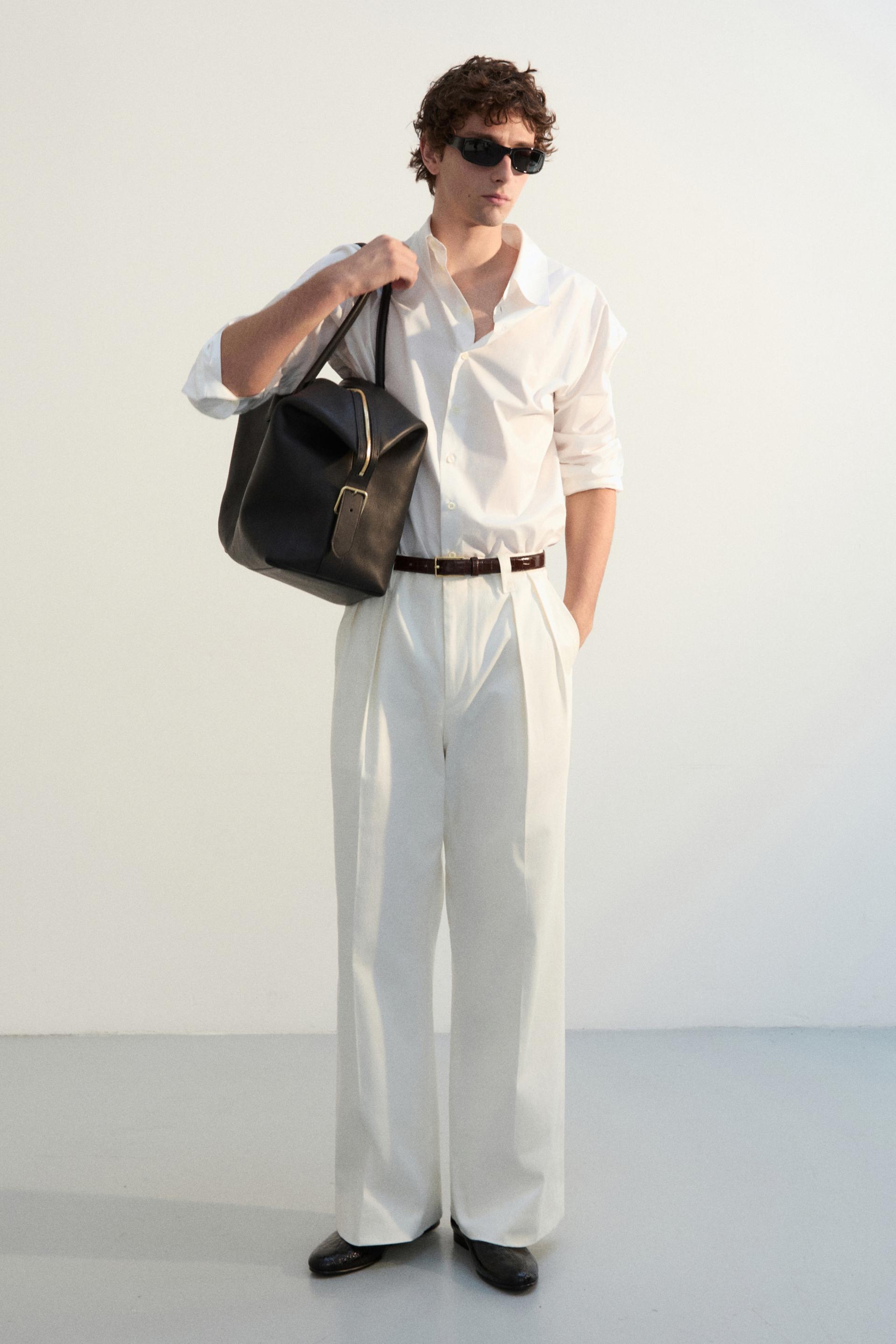 KILT TAILORED COTTON TROUSERS SAIL WHITE