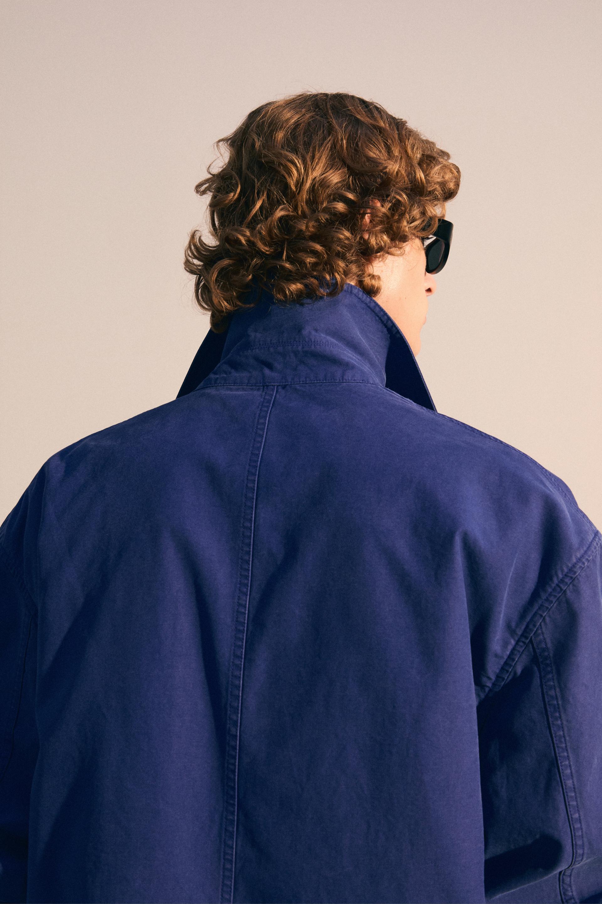 DOLEN COTTON SERGE FIELD JACKET BLEU