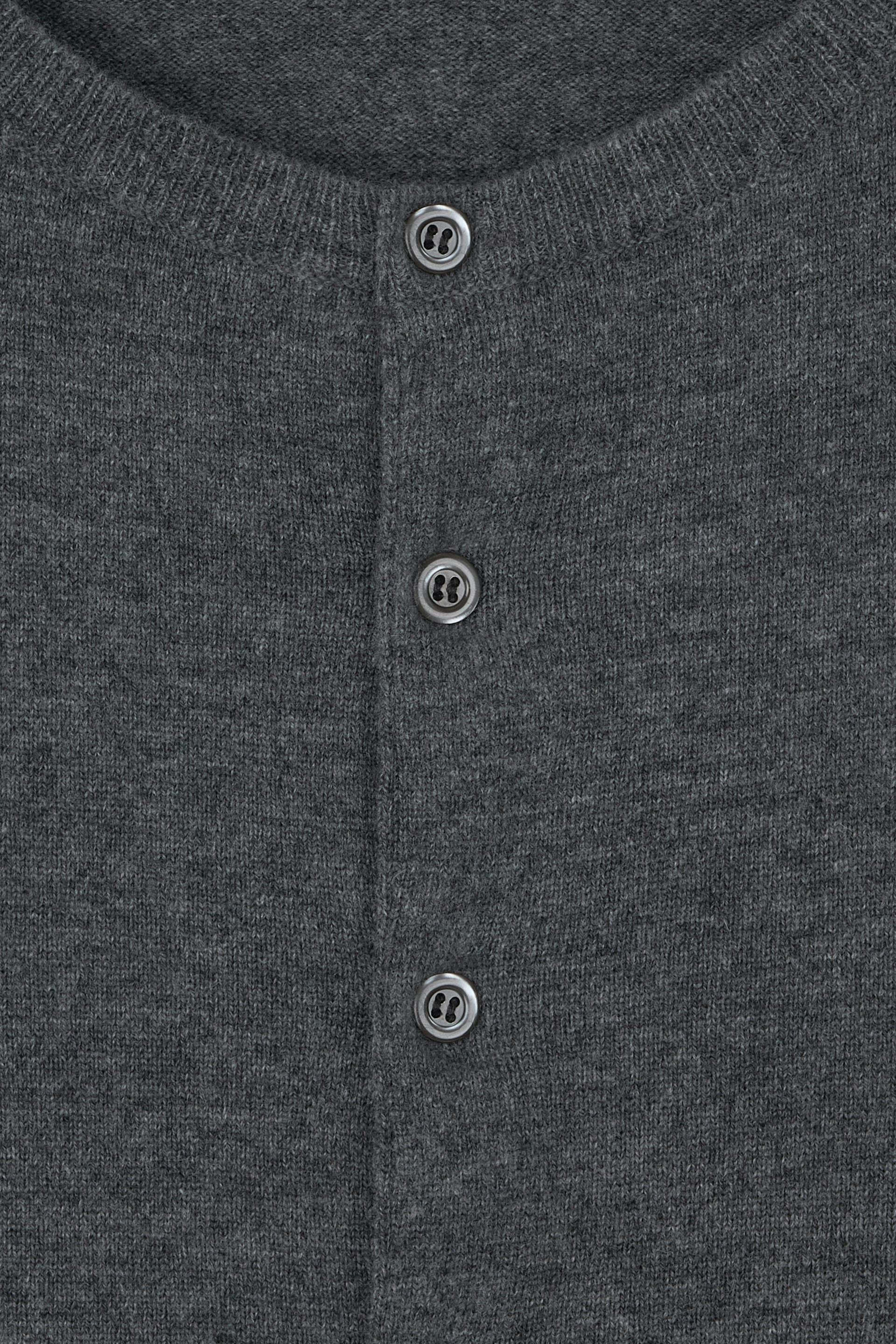 MERINO CLASSIC CARDIGAN GREY
