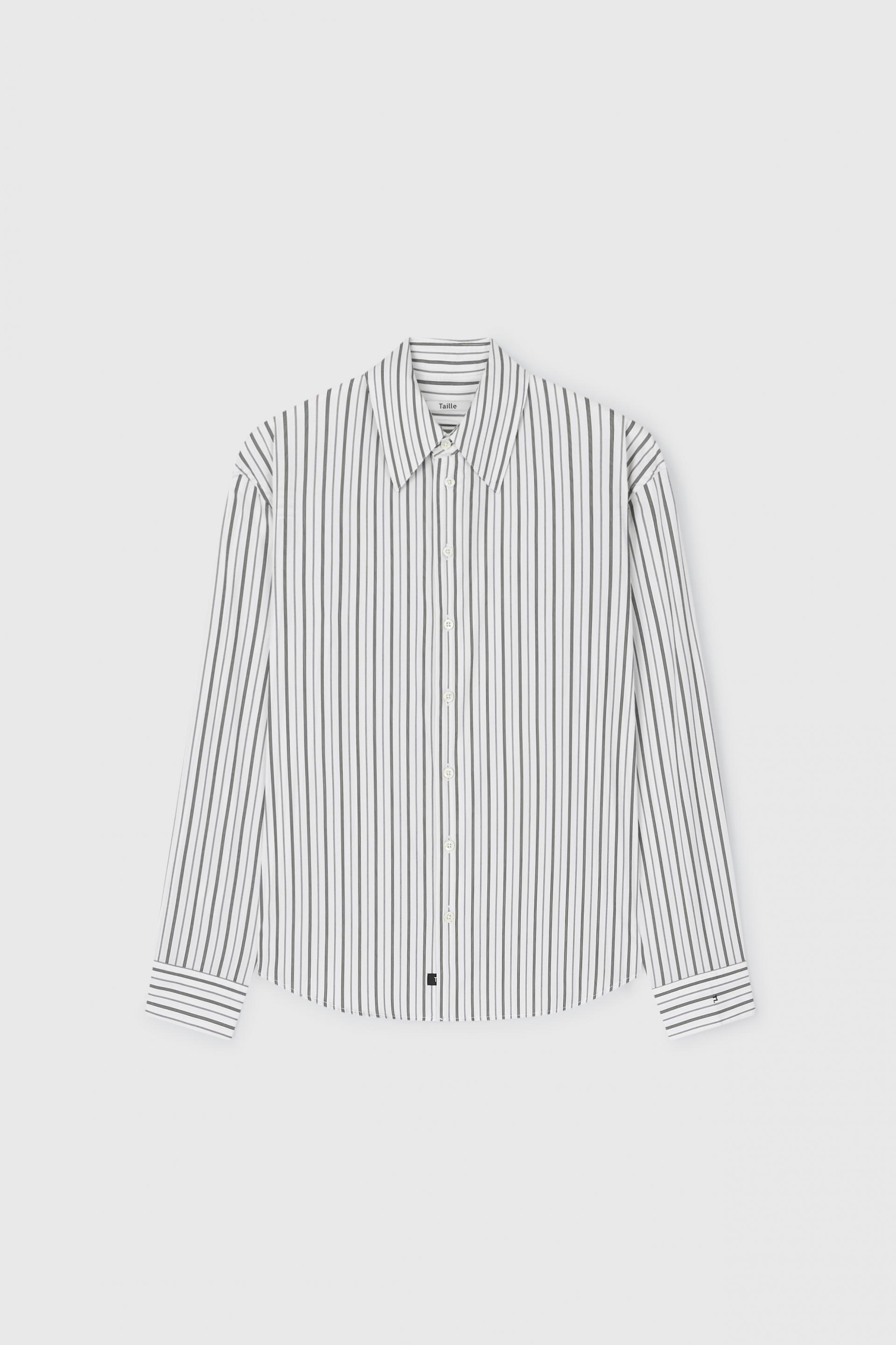 PASCAL STRIPE BOY SHIRT WHITE AND PEPPER