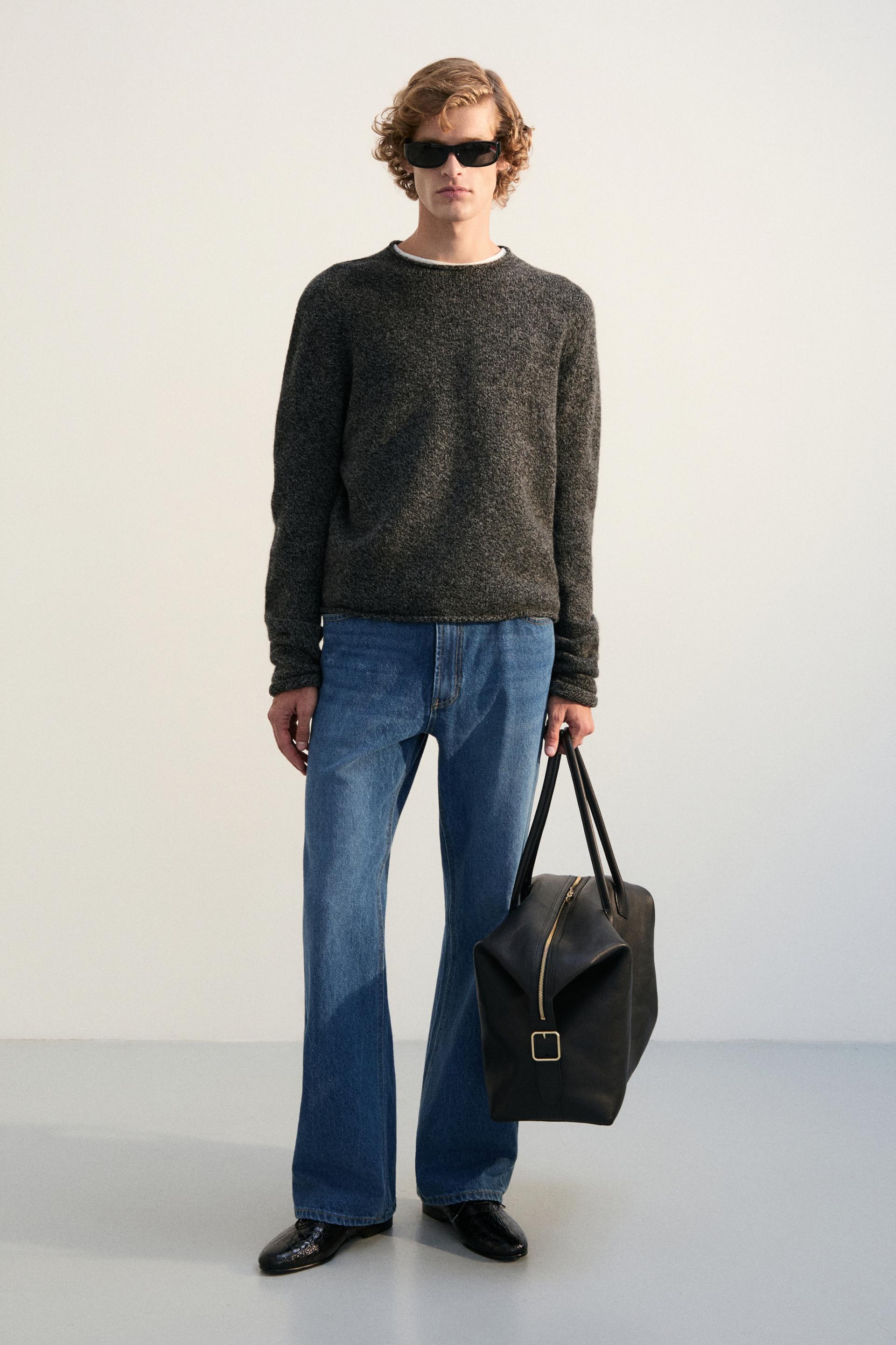 AGNES ROLLNECK KNIT SWEATER SALT AND PEPPER