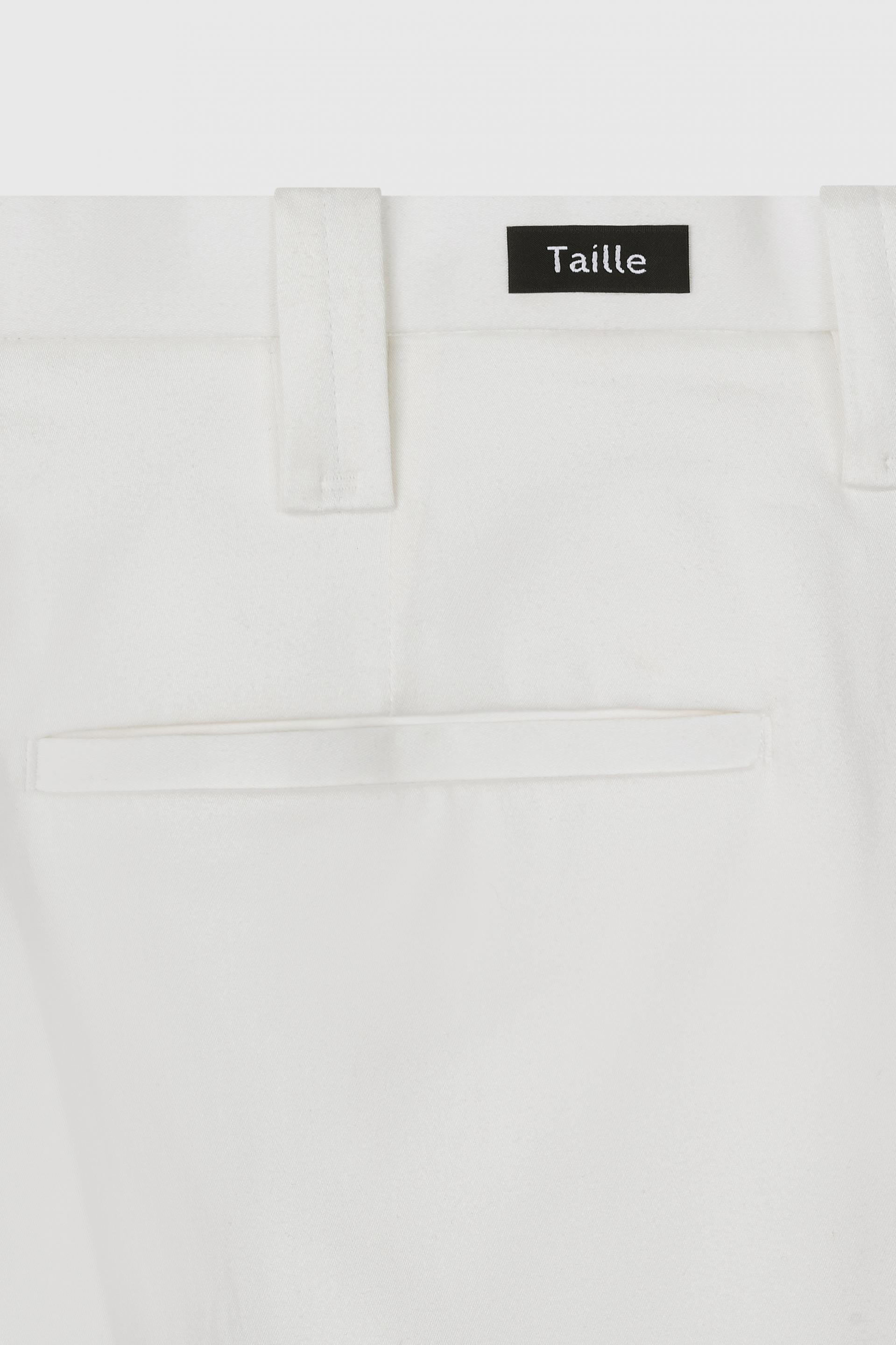 KILT TAILORED COTTON TROUSERS SAIL WHITE