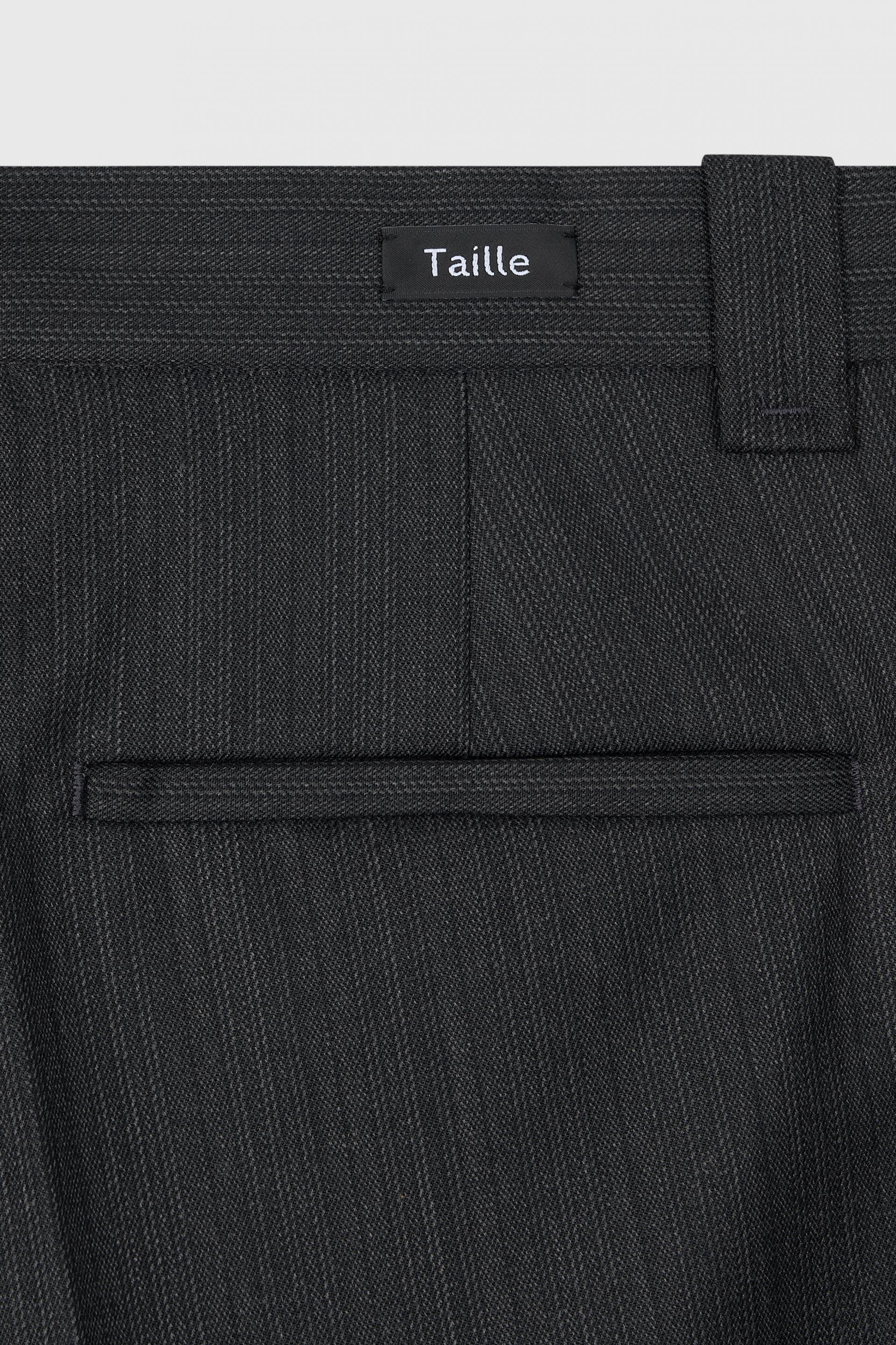 CARNABY FLARED WOOL TROUSERS CAMPTON GREY STRIPE