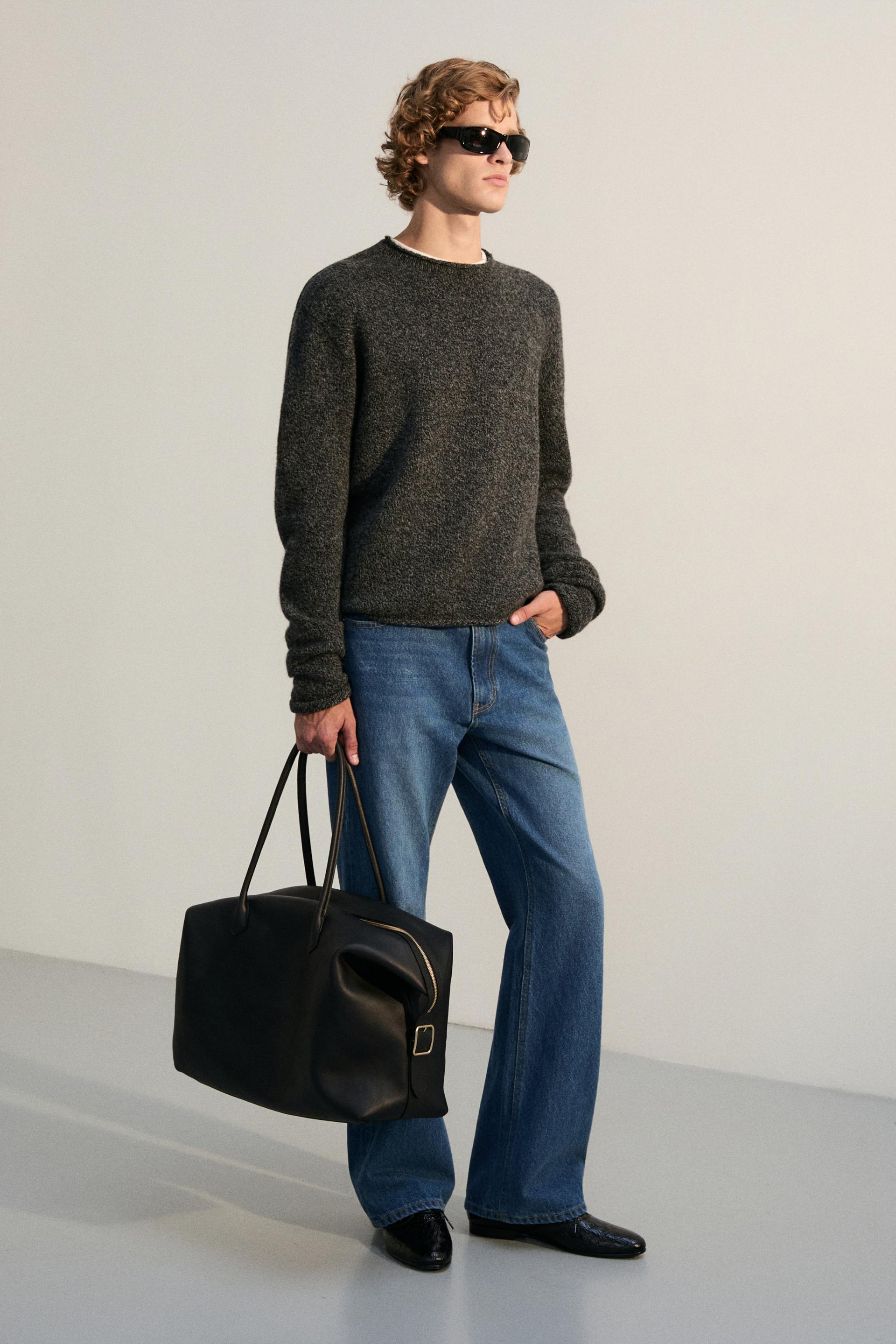 AGNES ROLLNECK KNIT SWEATER SALT AND PEPPER