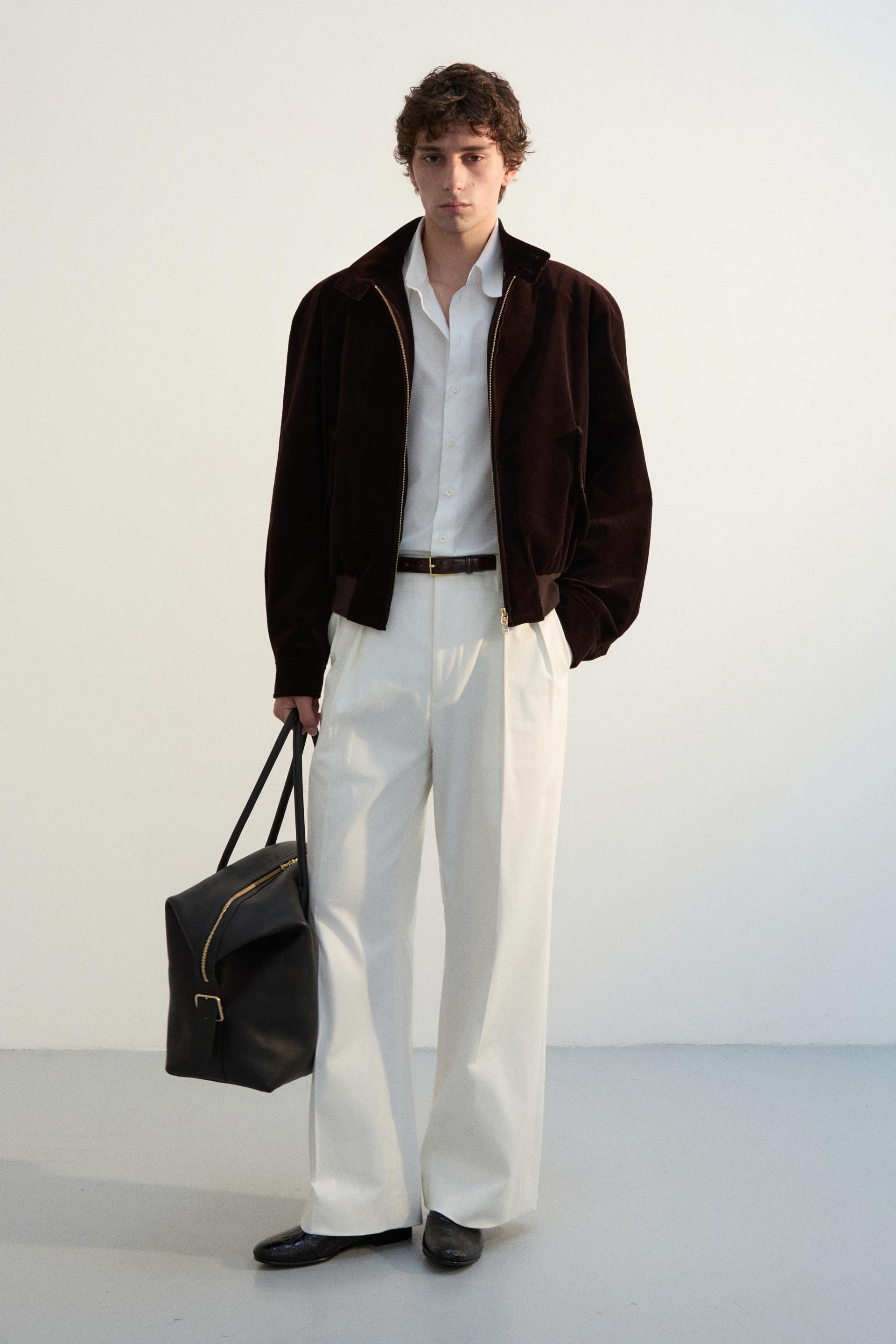 MONO CORDUROY HARRINGTON JACKET DARK PECAN