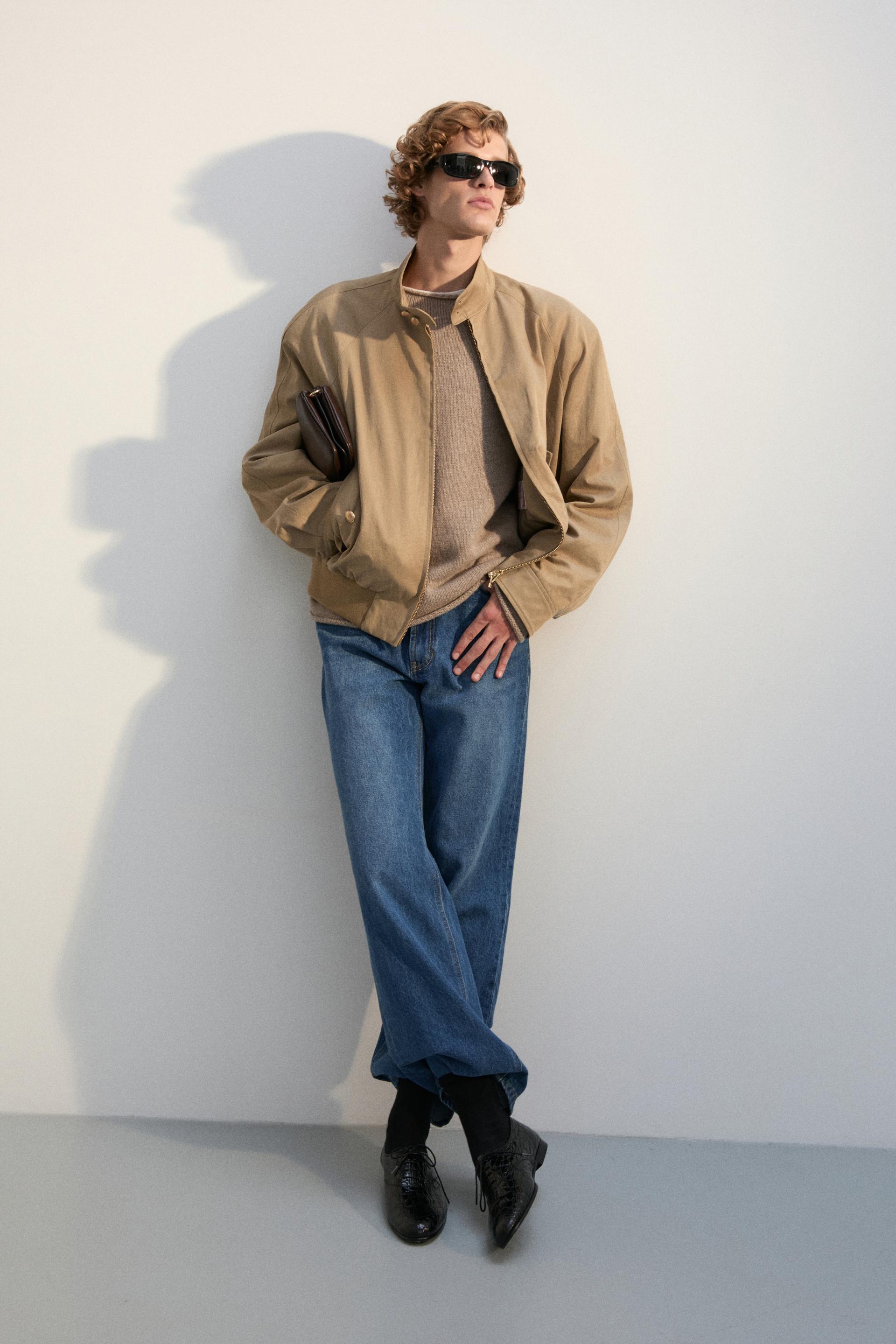 MONO PATINA TENCEL HARRINGTON JACKET SAND