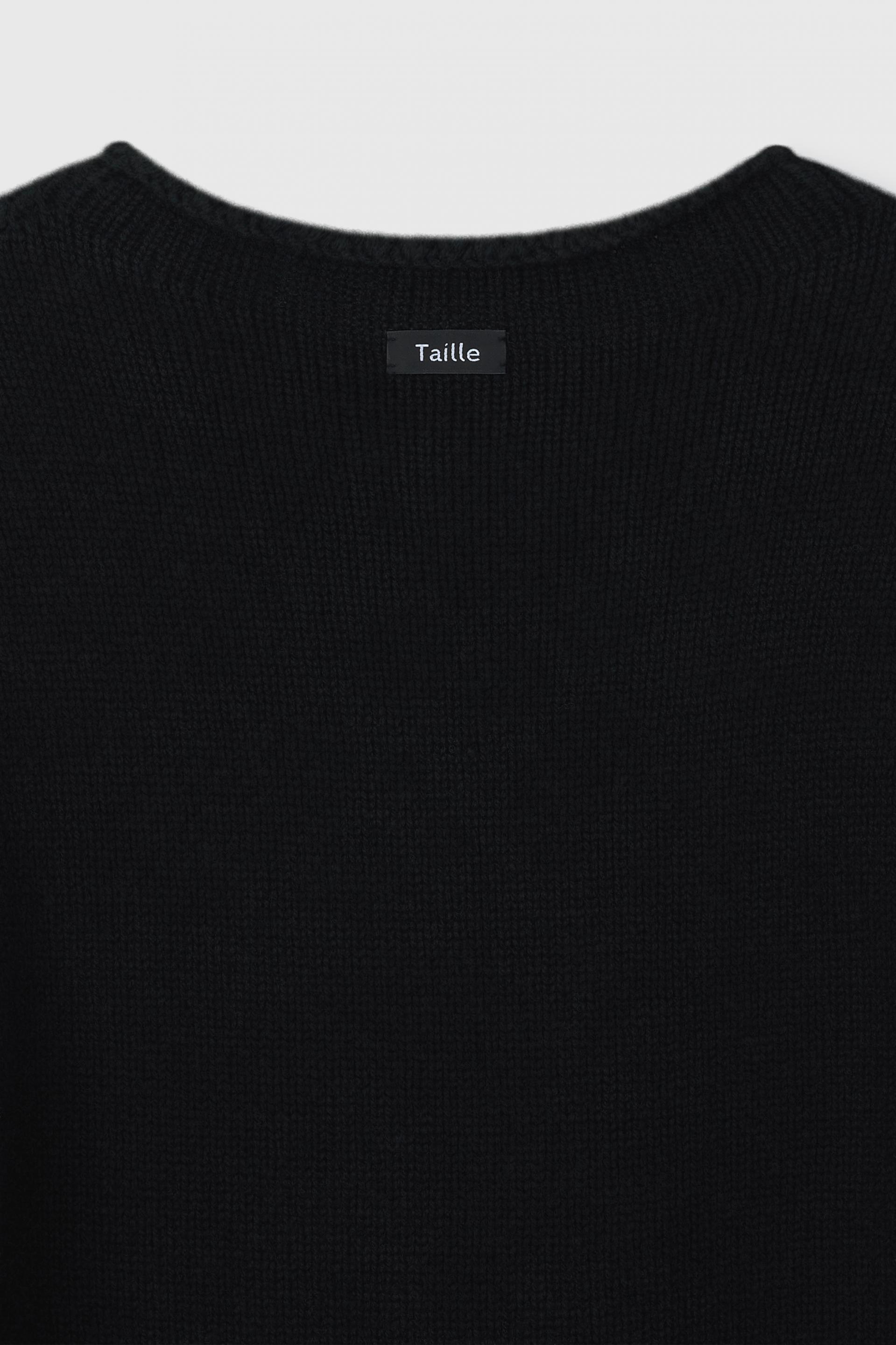 AGNES ROLLNECK KNIT SWEATER BLACK