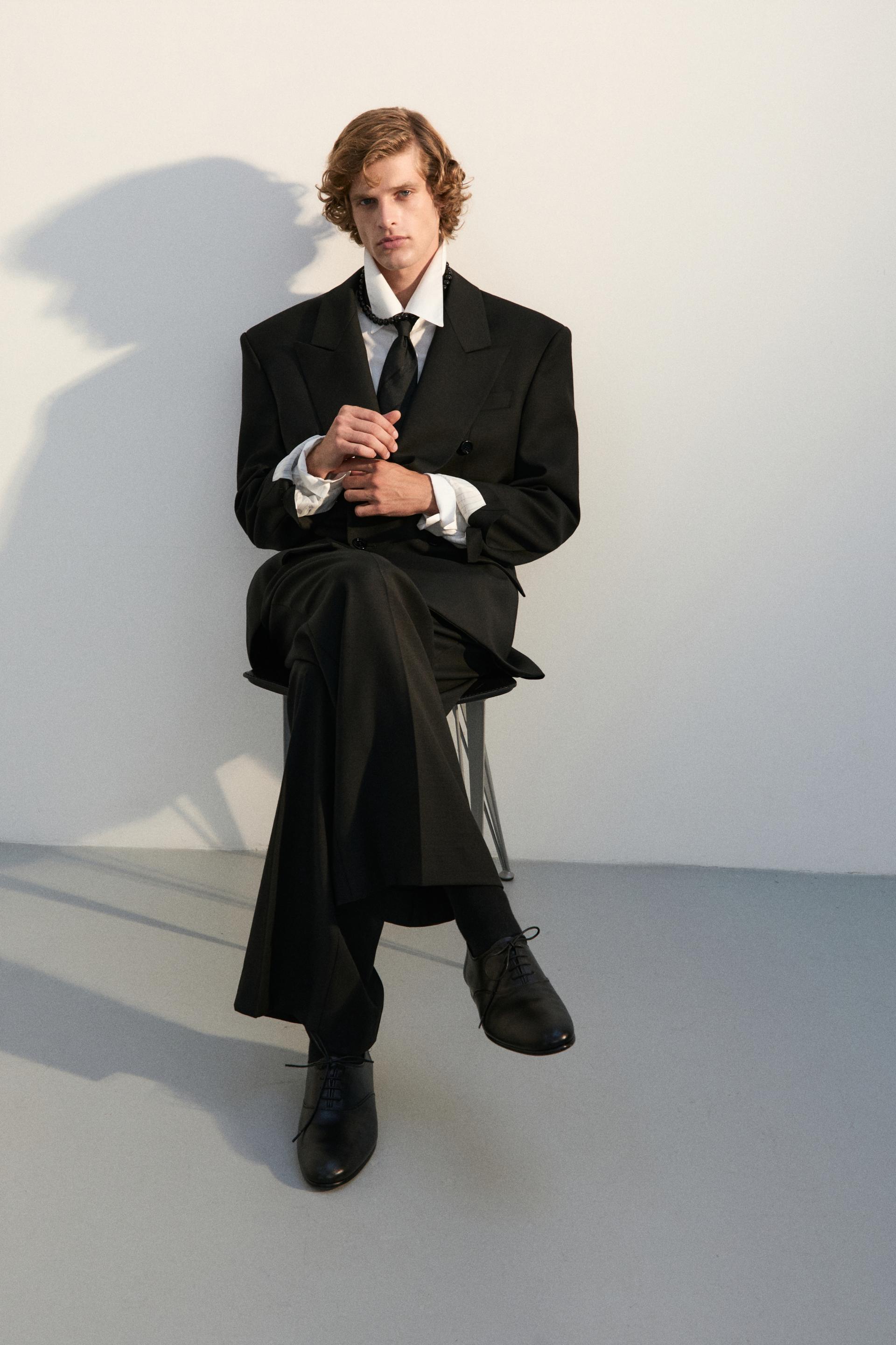 CREPE JAZZ OXFORDS BLACK LAMB