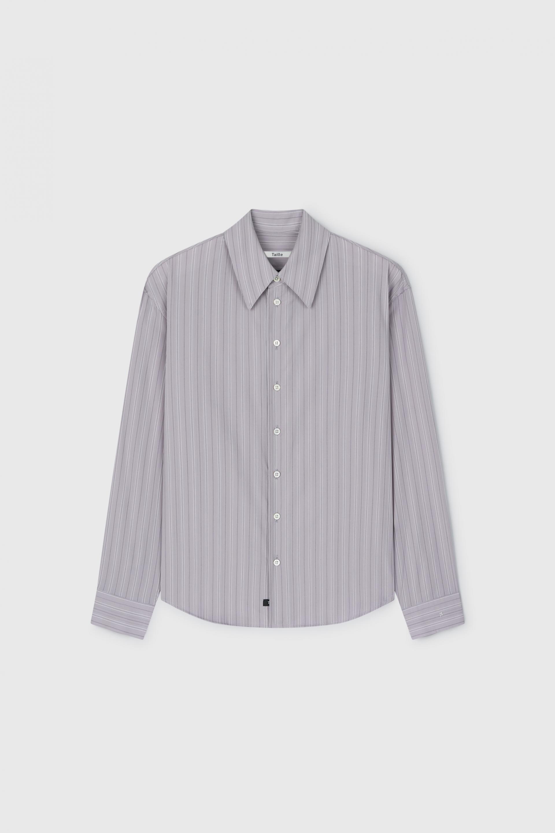 PASCAL STRIPE BOY SHIRT GREY VETIVER