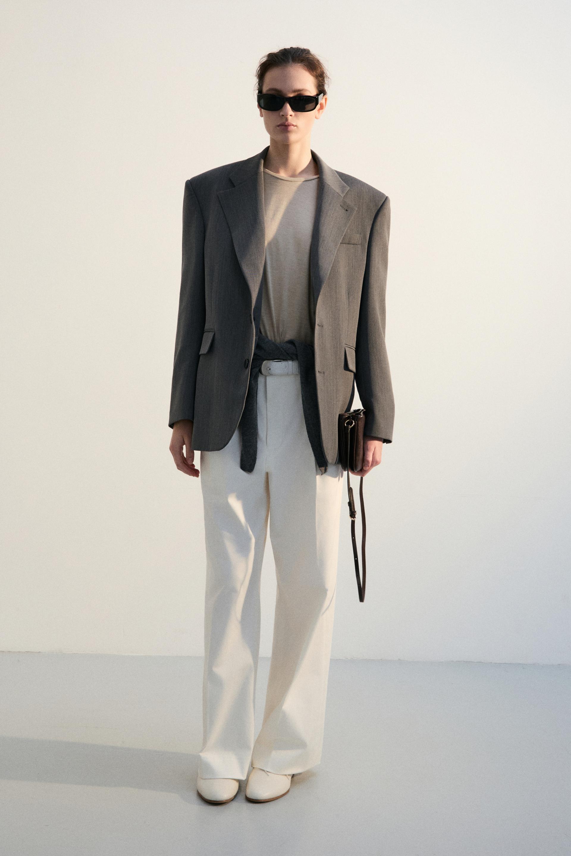 KILT TAILORED COTTON TROUSERS SAIL WHITE