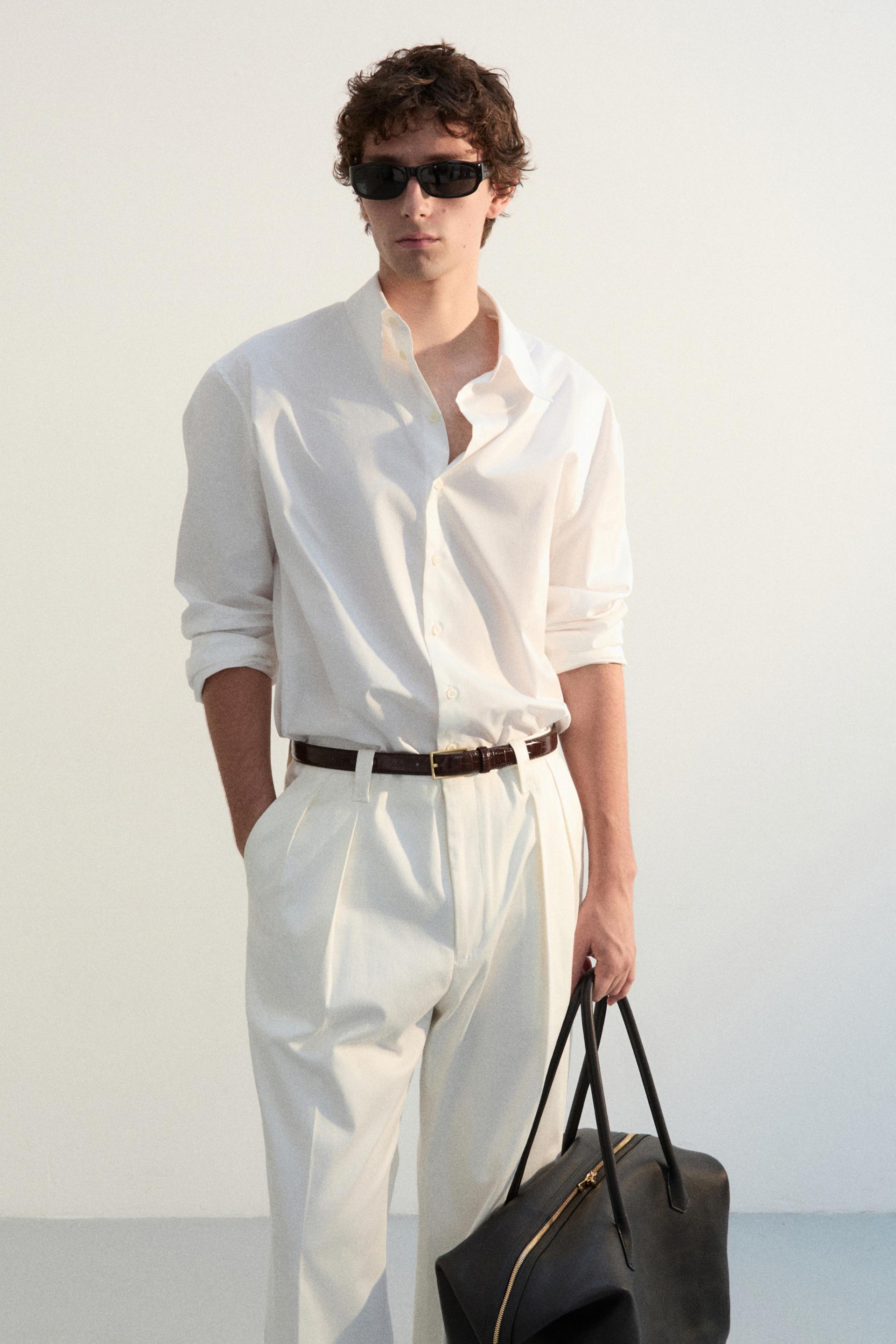 RECTANGLE BUCKLE BELT CHESTNUT CROCO GOLD