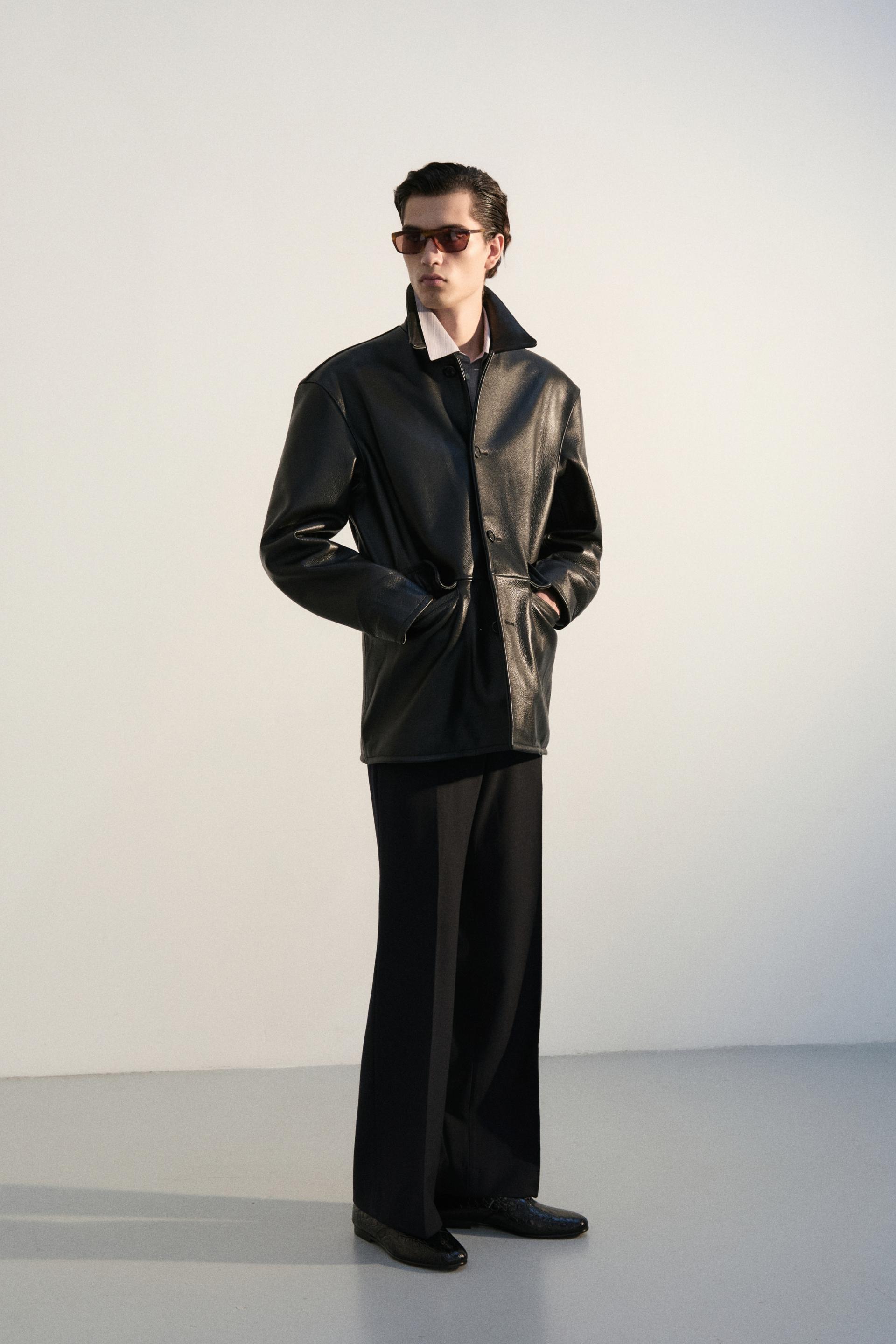 CARNABY FLARED WOOL TROUSERS DARK NAVY