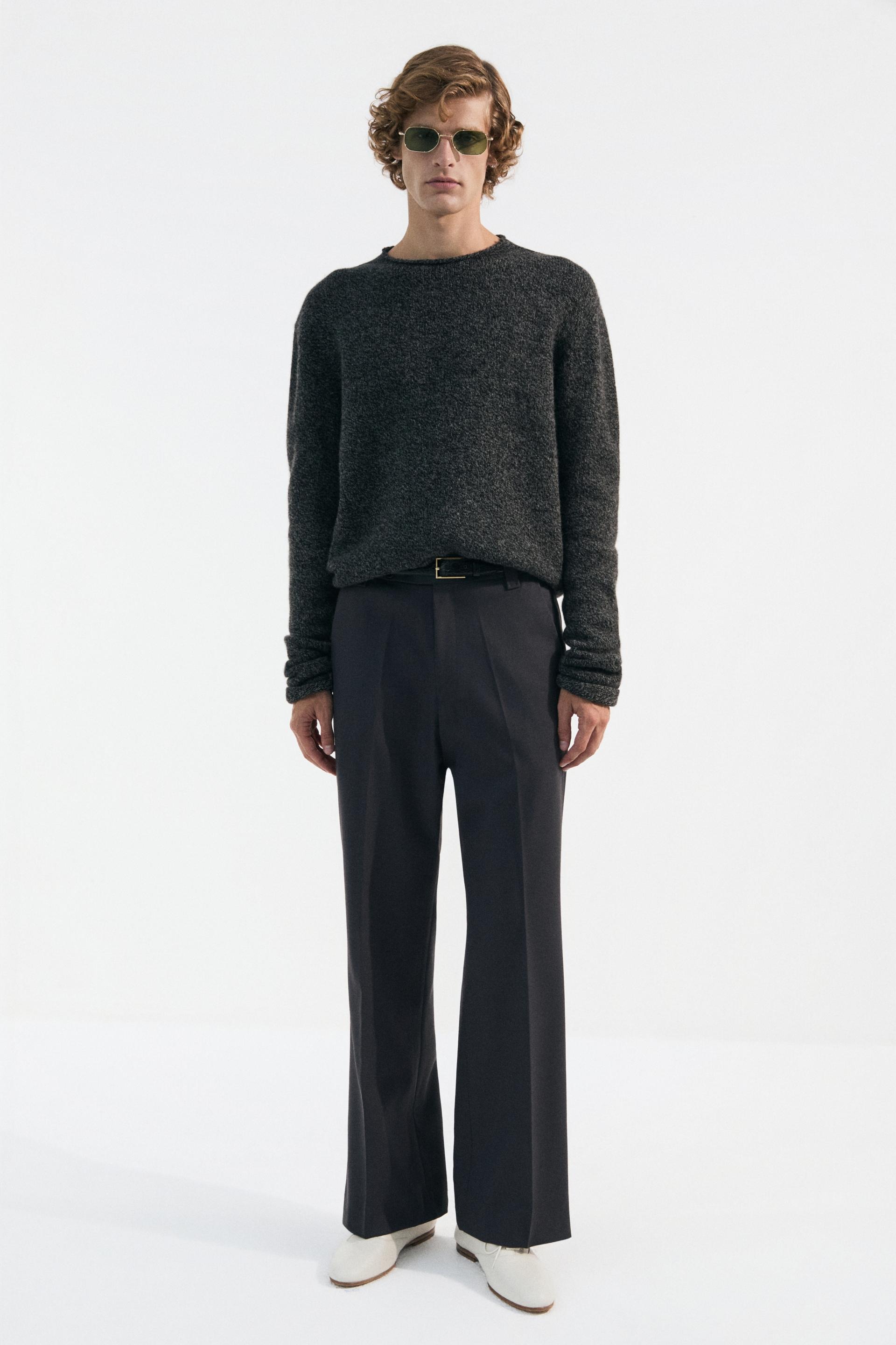 FONTA WOOL DRESS TROUSERS GALENA GREY