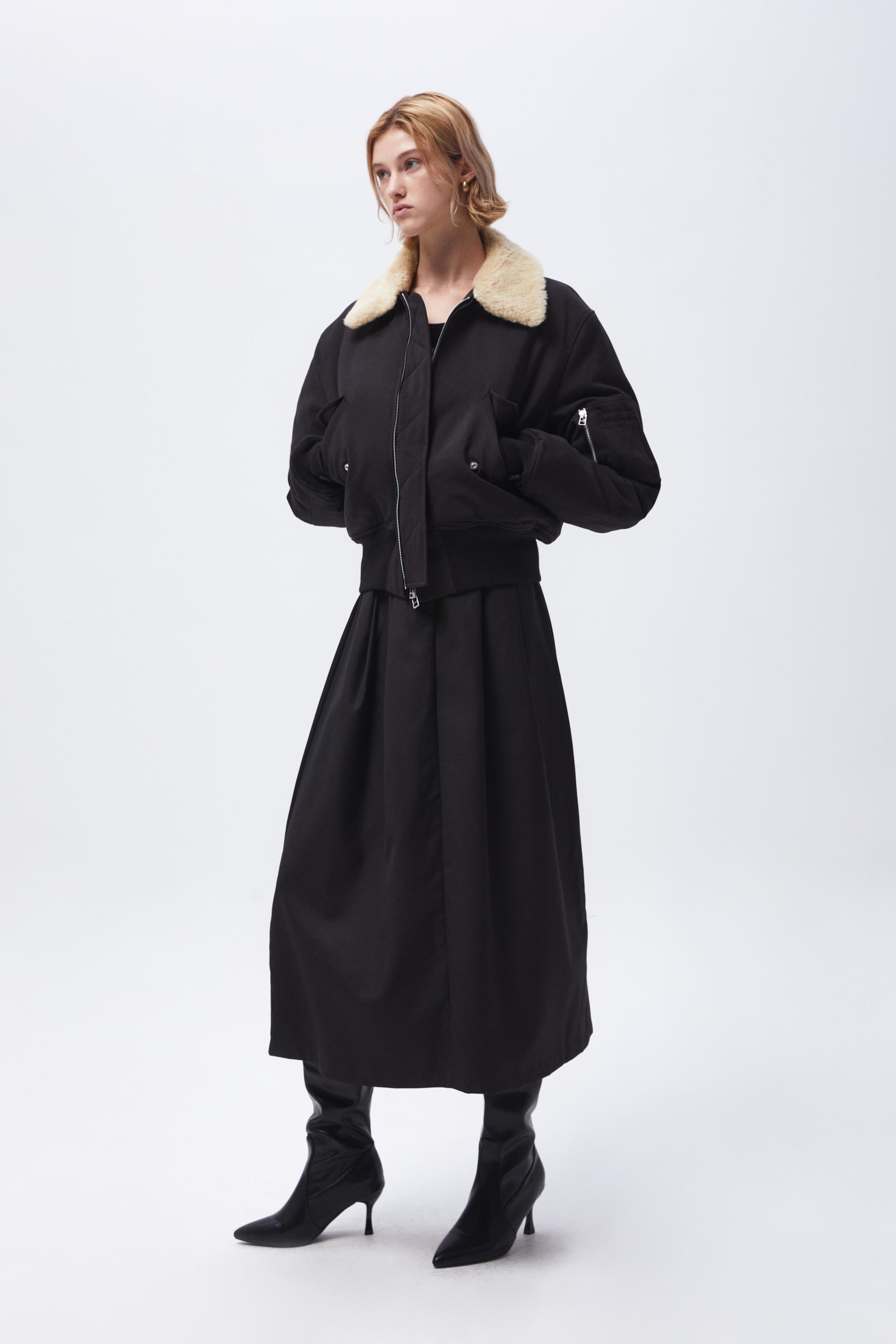 MUSINSA公式 | TAILLE ENVOY SHEARING SHORT PARKA BLACK