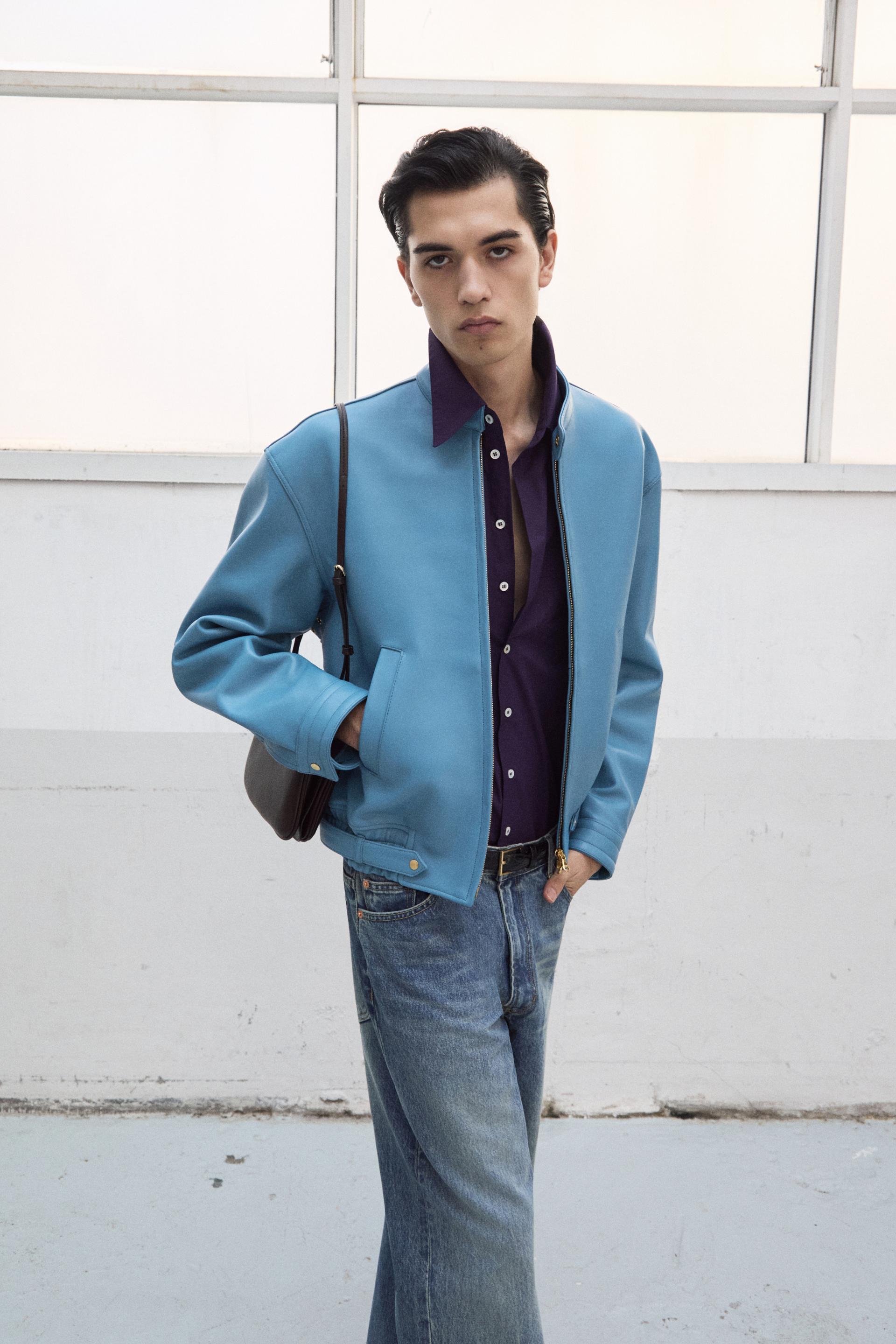 SOLID COTTON POLPLIN BOY SHIRT MULBERRY