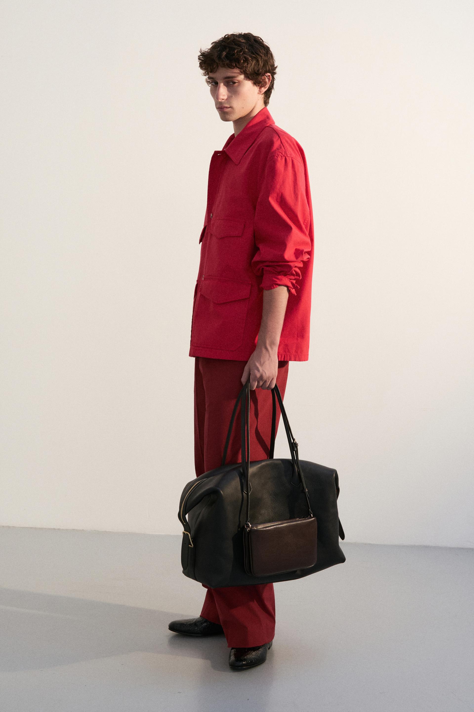 DOLEN COTTON SERGE FIELD JACKET TOSCAN RED