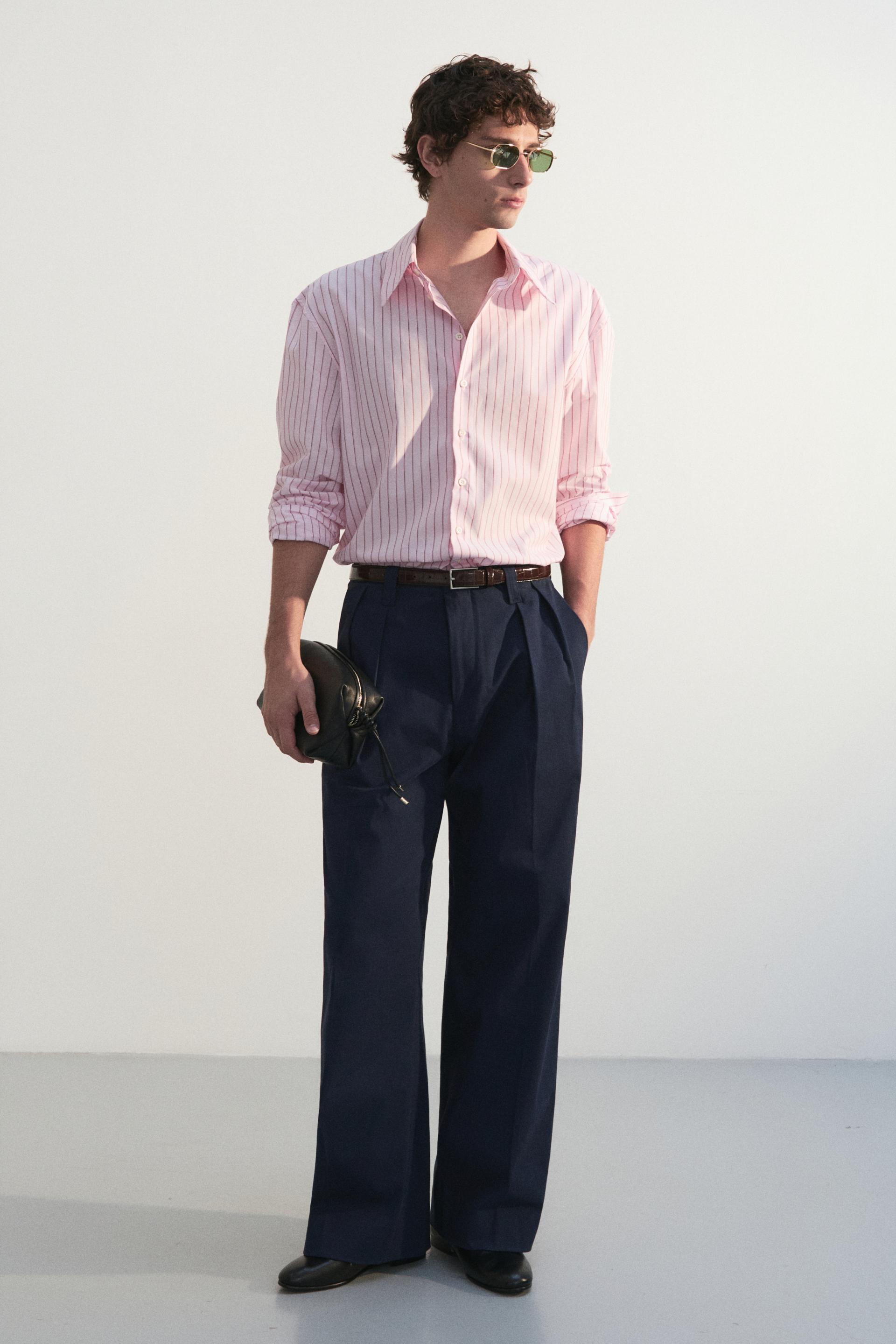 KILT TAILORED COTTON TROUSERS BLUE NAVY