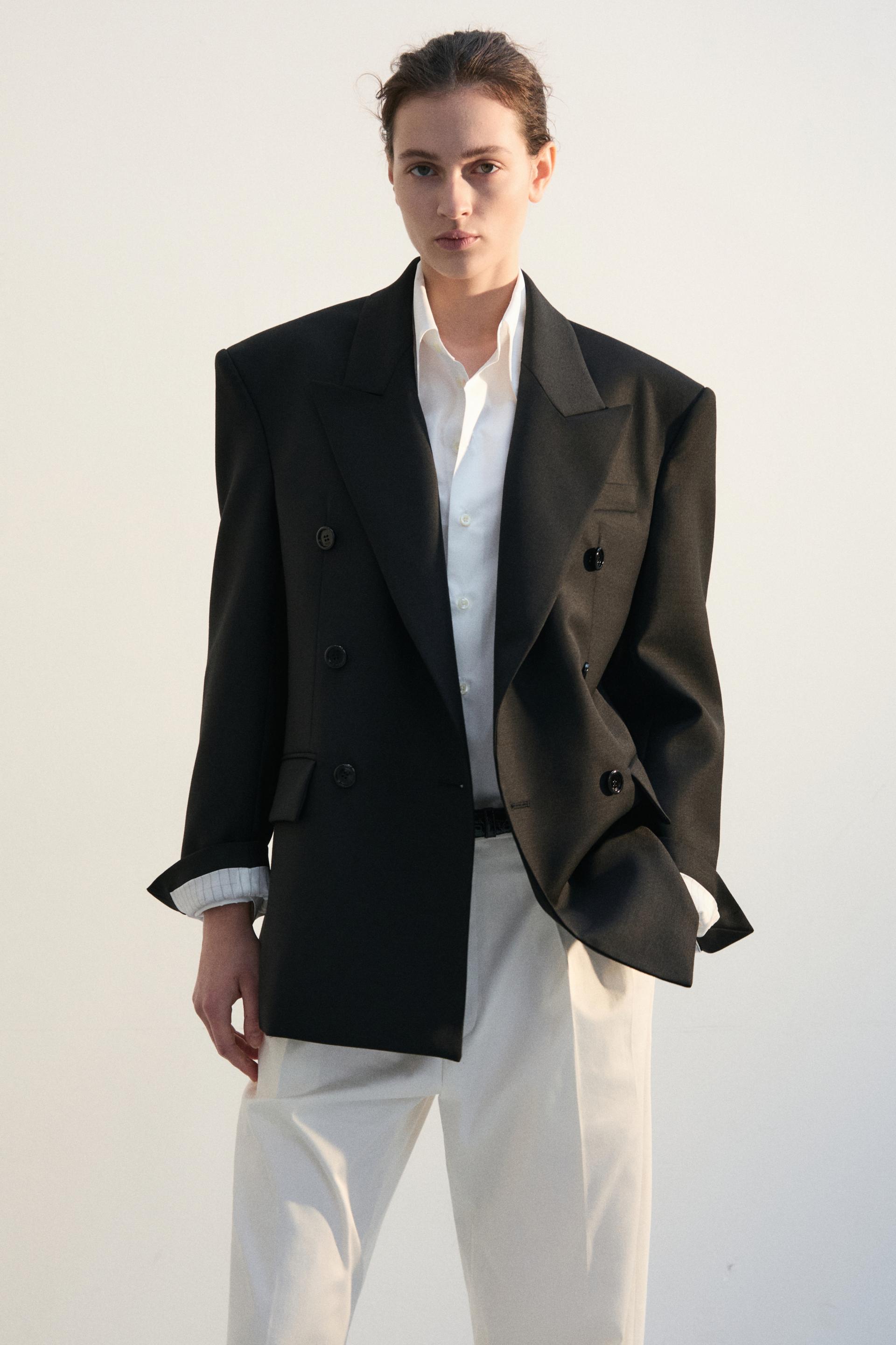 GALA TAILORED JACKET SATIN BLACK