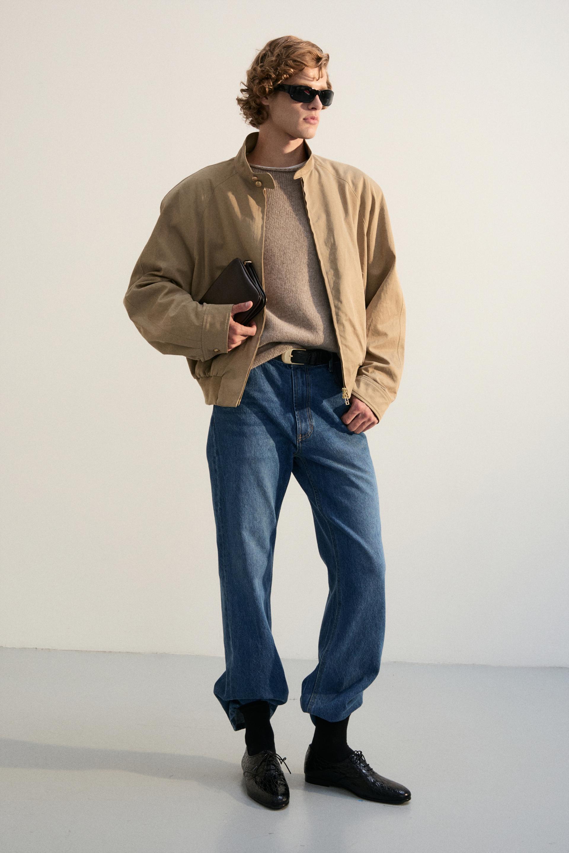 MONO PATINA TENCEL HARRINGTON JACKET SAND