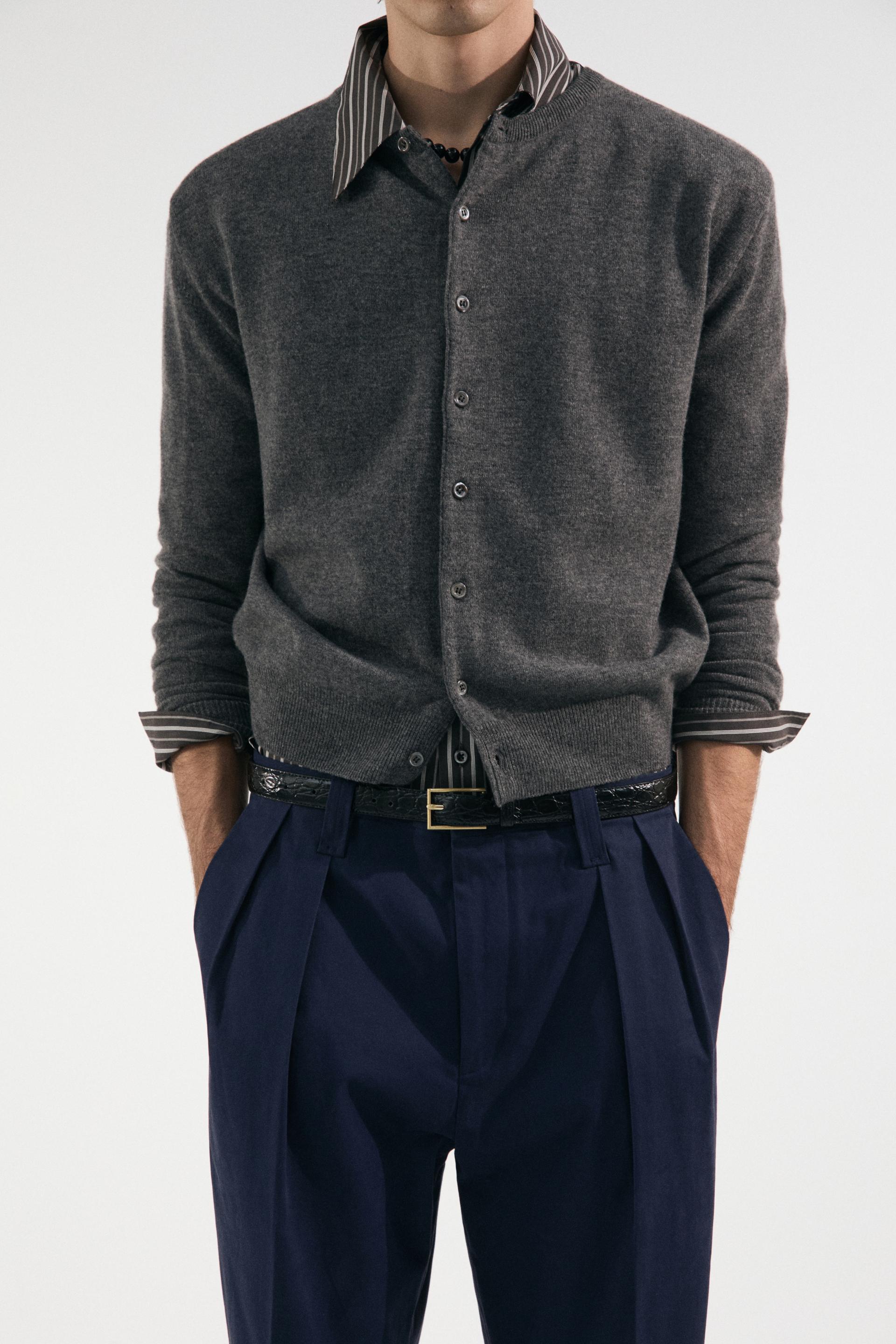 KILT TAILORED COTTON TROUSERS BLUE NAVY