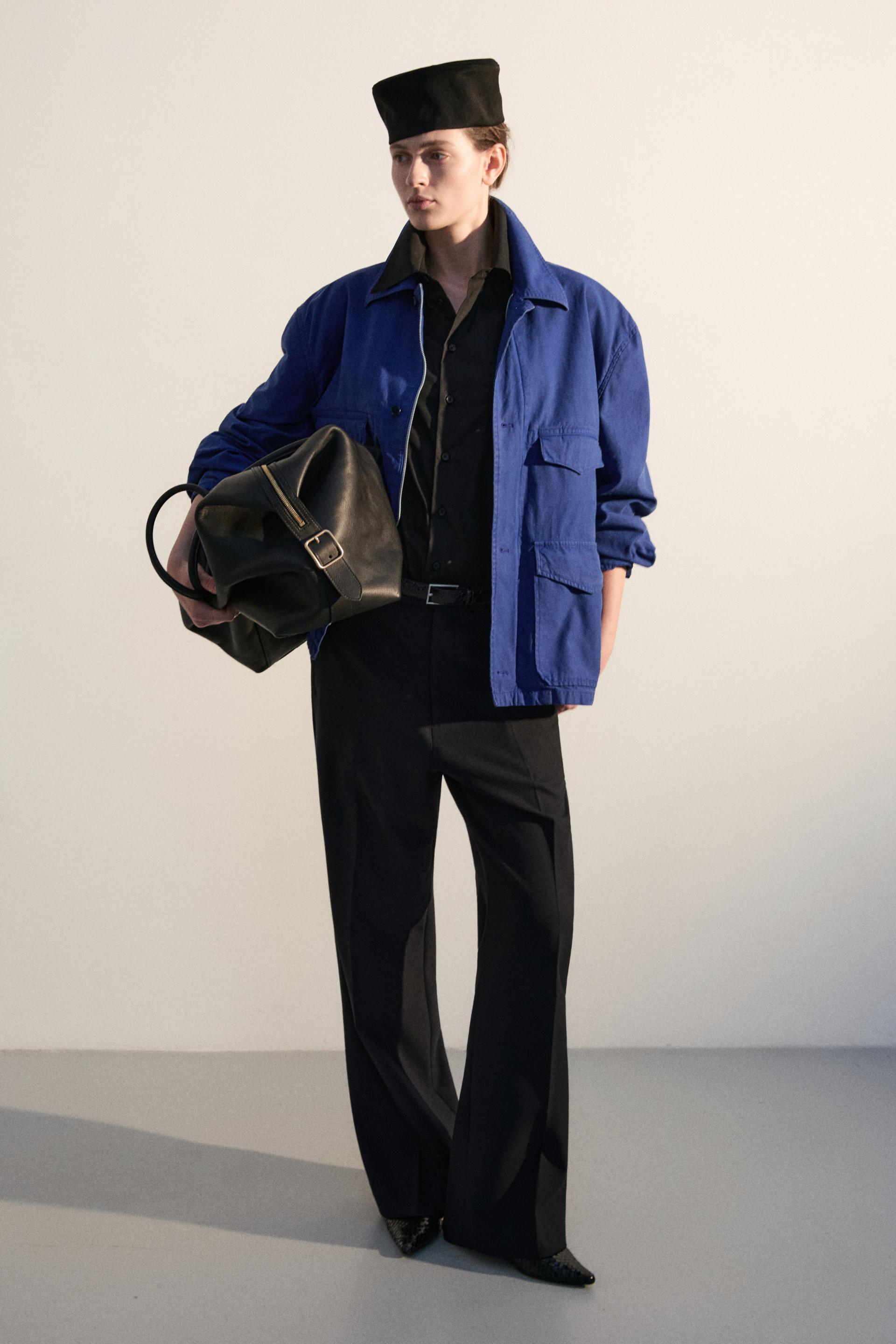 DOLEN COTTON SERGE FIELD JACKET BLEU