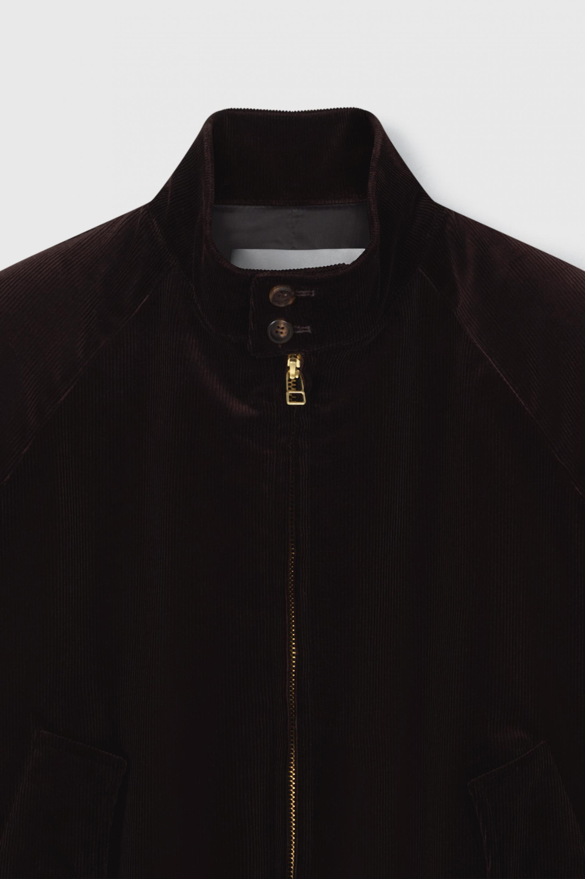 MONO CORDUROY HARRINGTON JACKET DARK PECAN