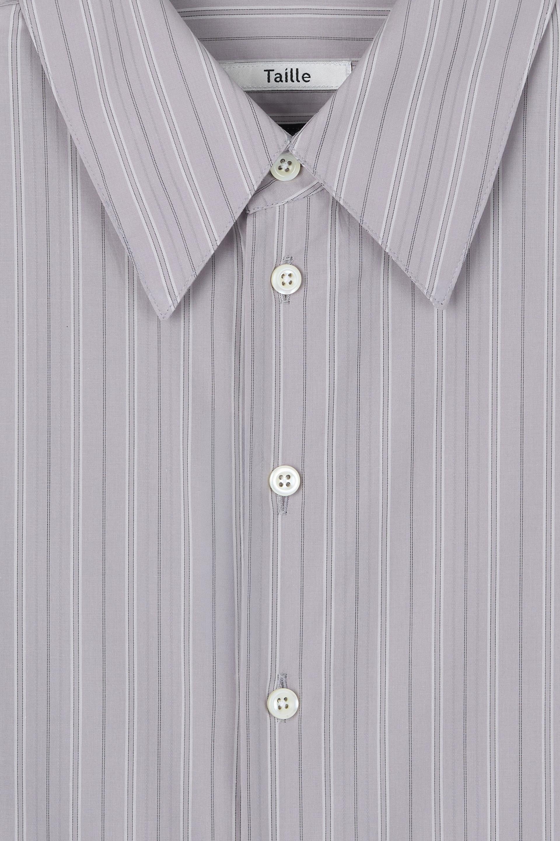 PASCAL STRIPE BOY SHIRT GREY VETIVER