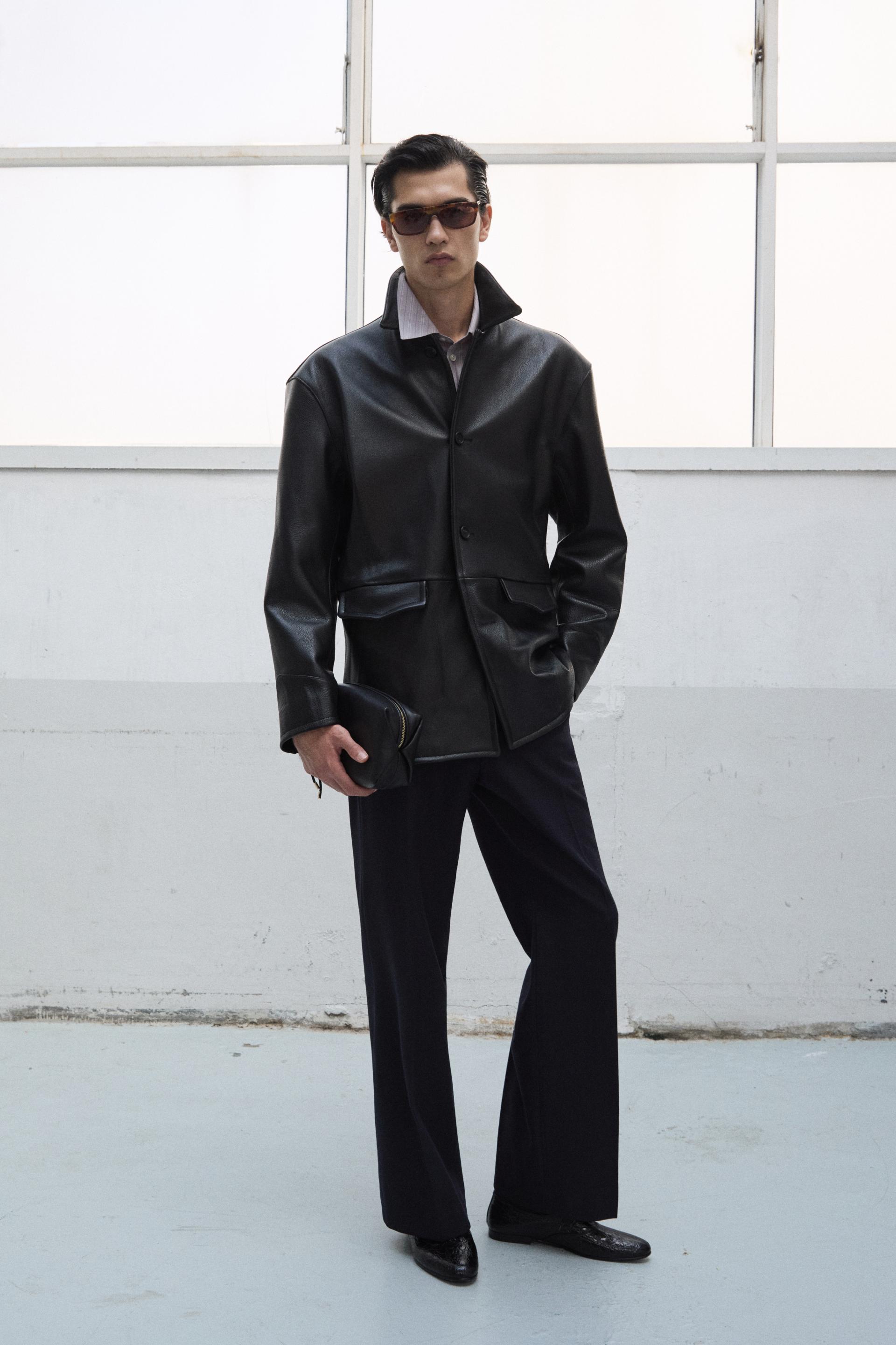 CARNABY FLARED WOOL TROUSERS DARK NAVY