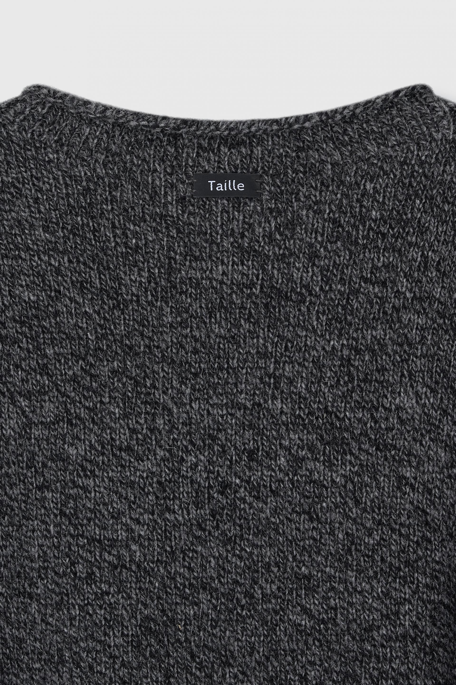 AGNES ROLLNECK KNIT SWEATER SALT AND PEPPER