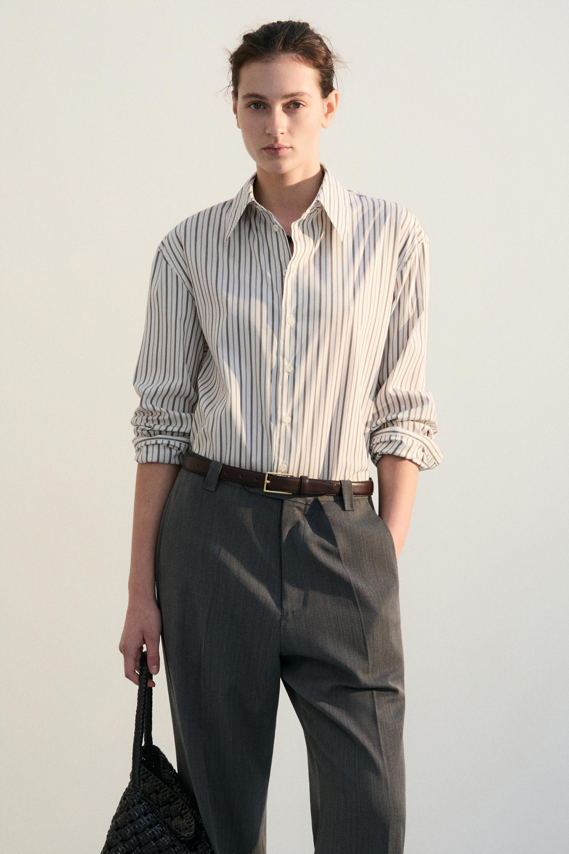 PASCAL STRIPE BOY SHIRT WHITE AND PEPPER