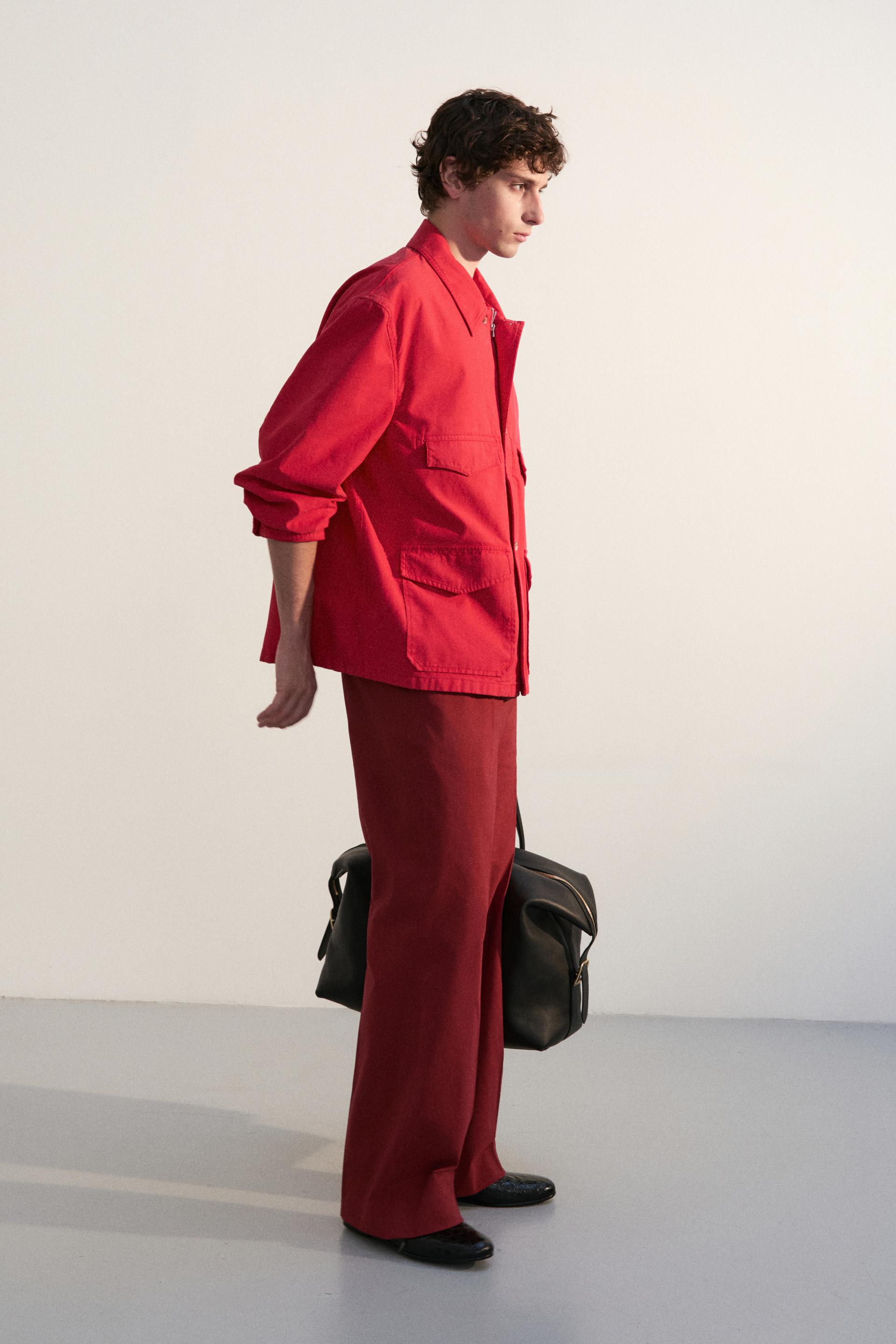 DOLEN COTTON SERGE FIELD JACKET TOSCAN RED