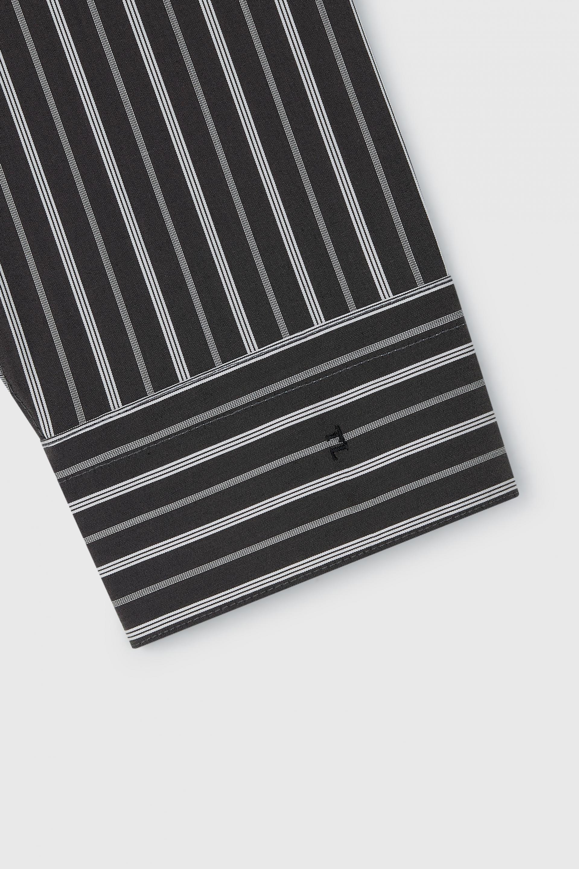 PASCAL STRIPE BOY SHIRT GLITCH BLACK