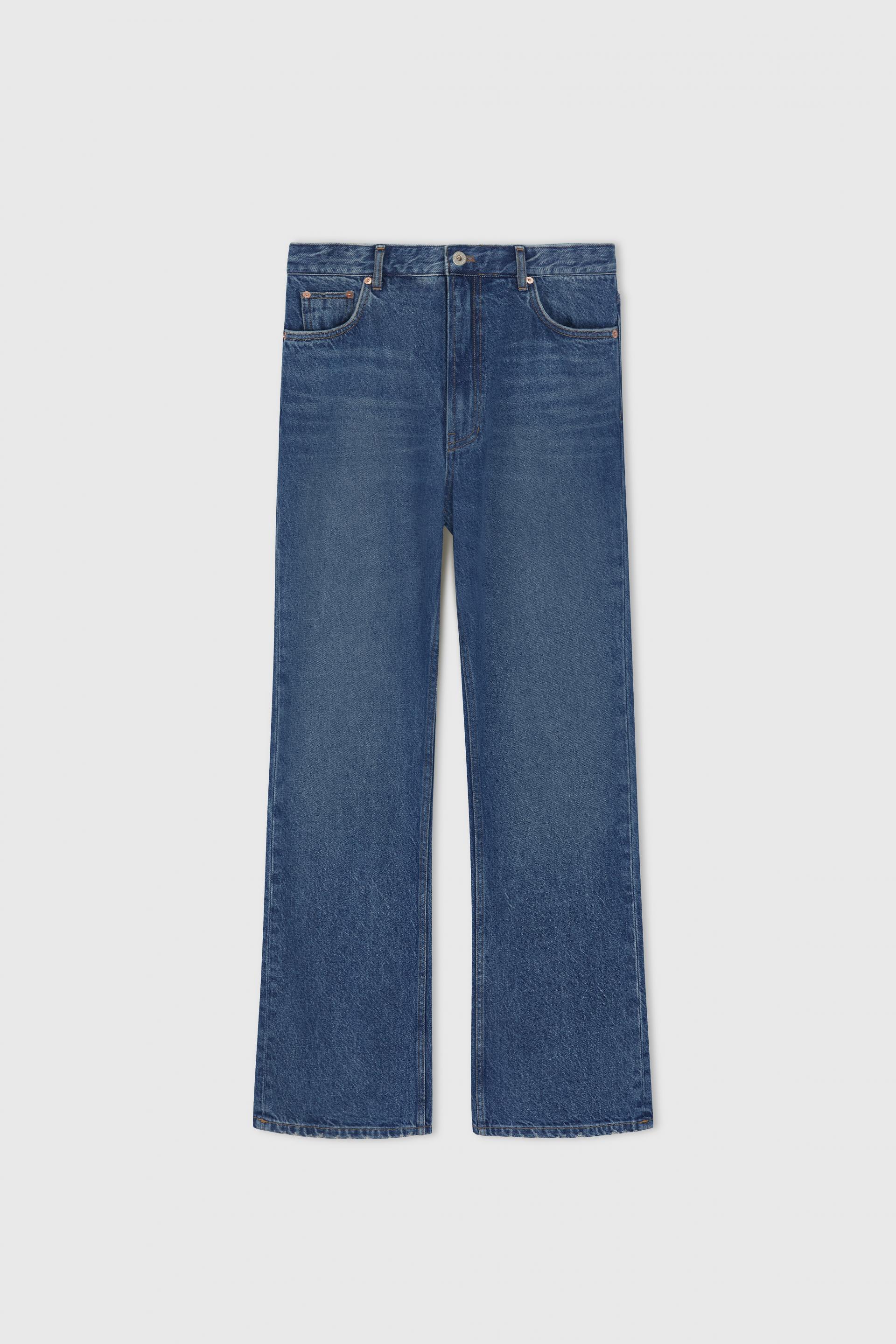 RIVAGE WASH BOOTCUT DENIM PANTS BAY BLUE
