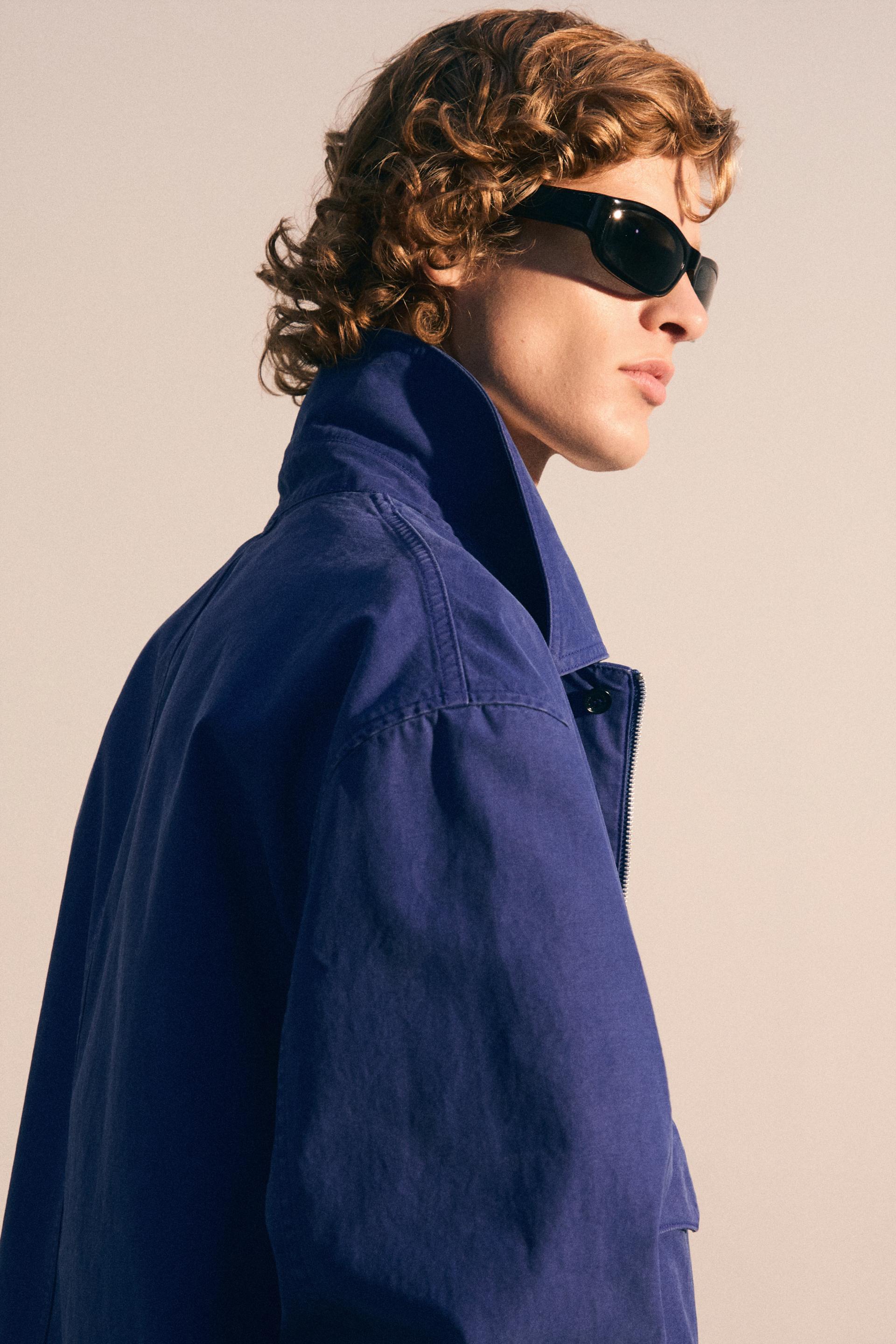 DOLEN COTTON SERGE FIELD JACKET BLEU