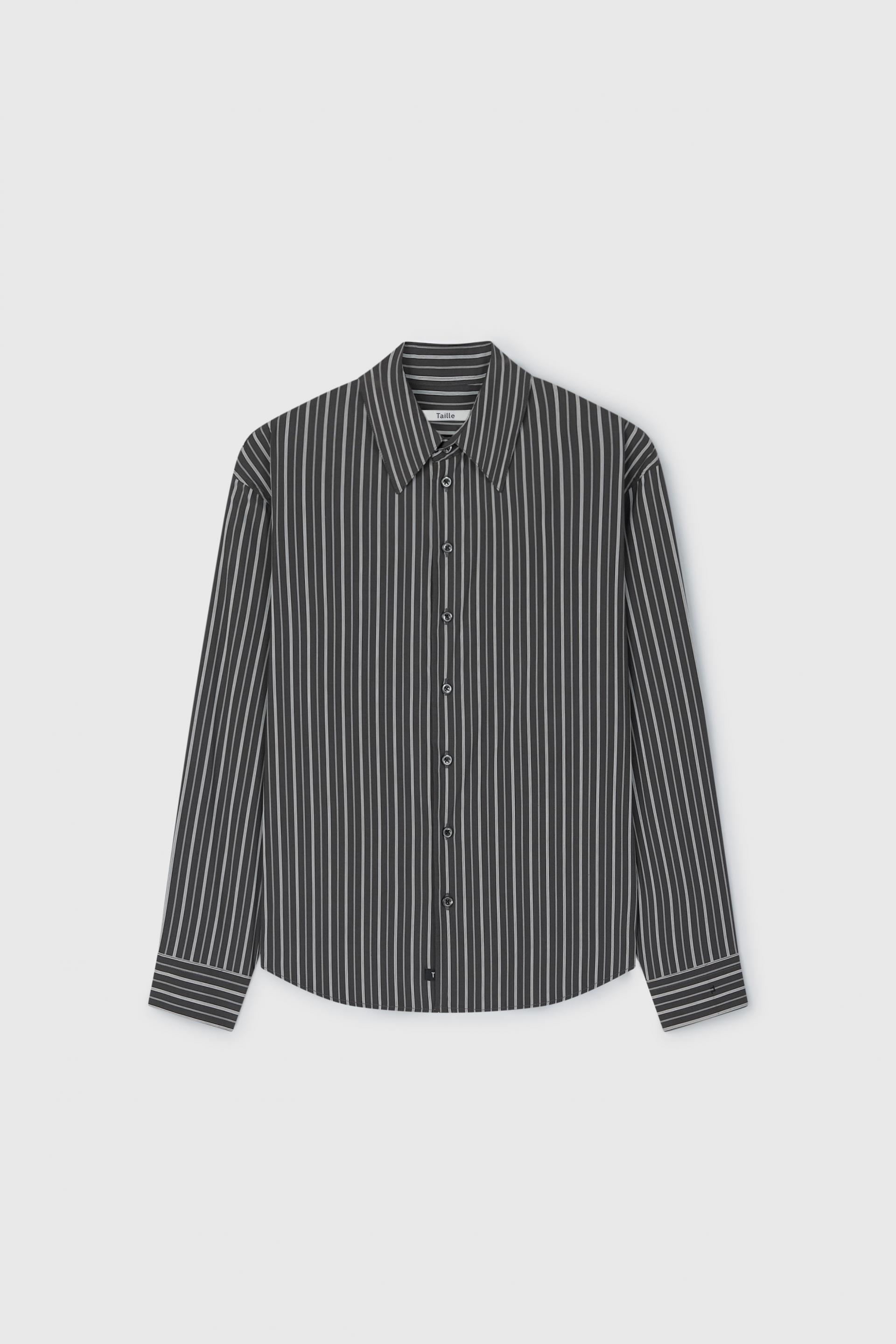 PASCAL STRIPE BOY SHIRT GLITCH BLACK