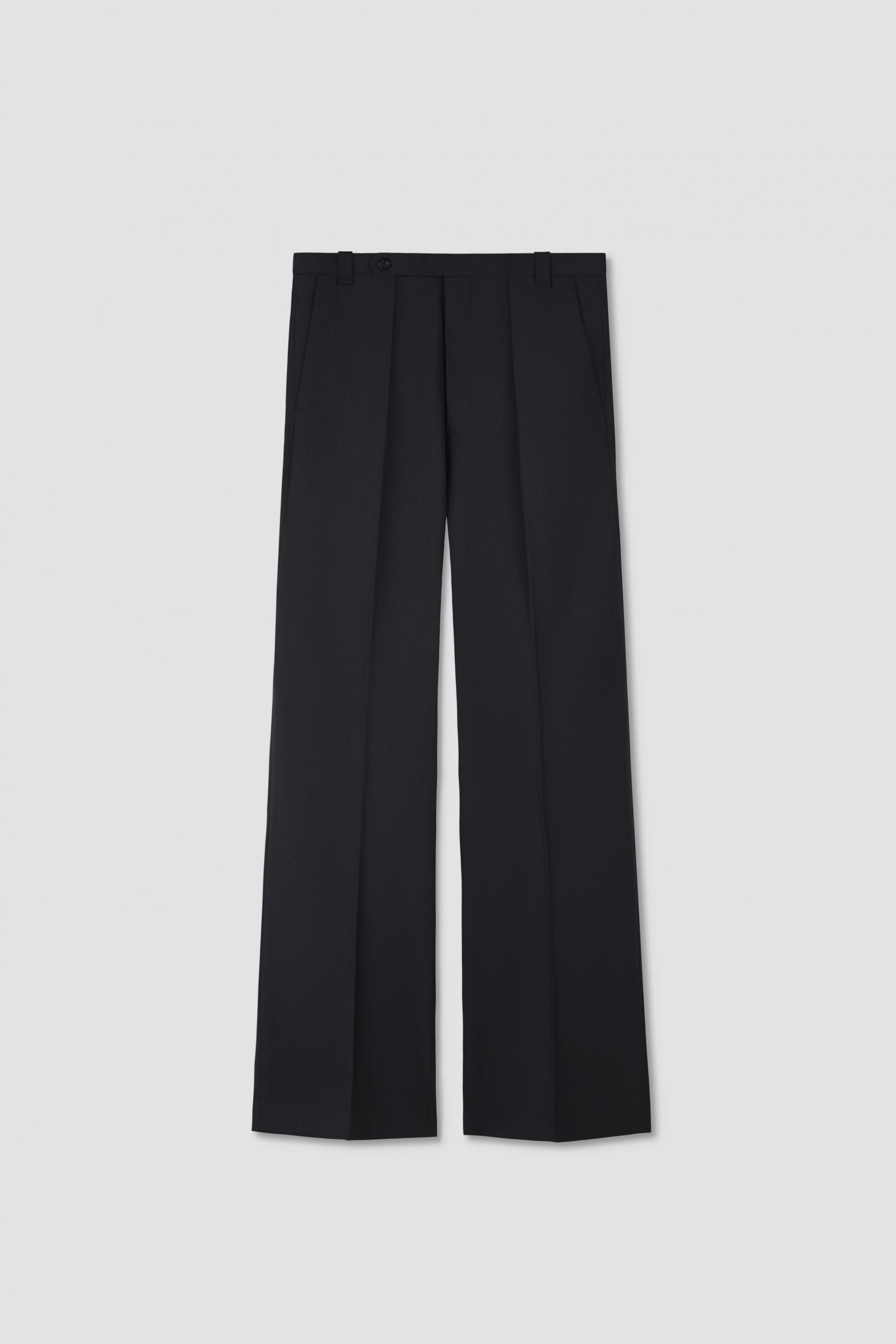 FONTA WOOL DRESS TROUSERS GALENA GREY