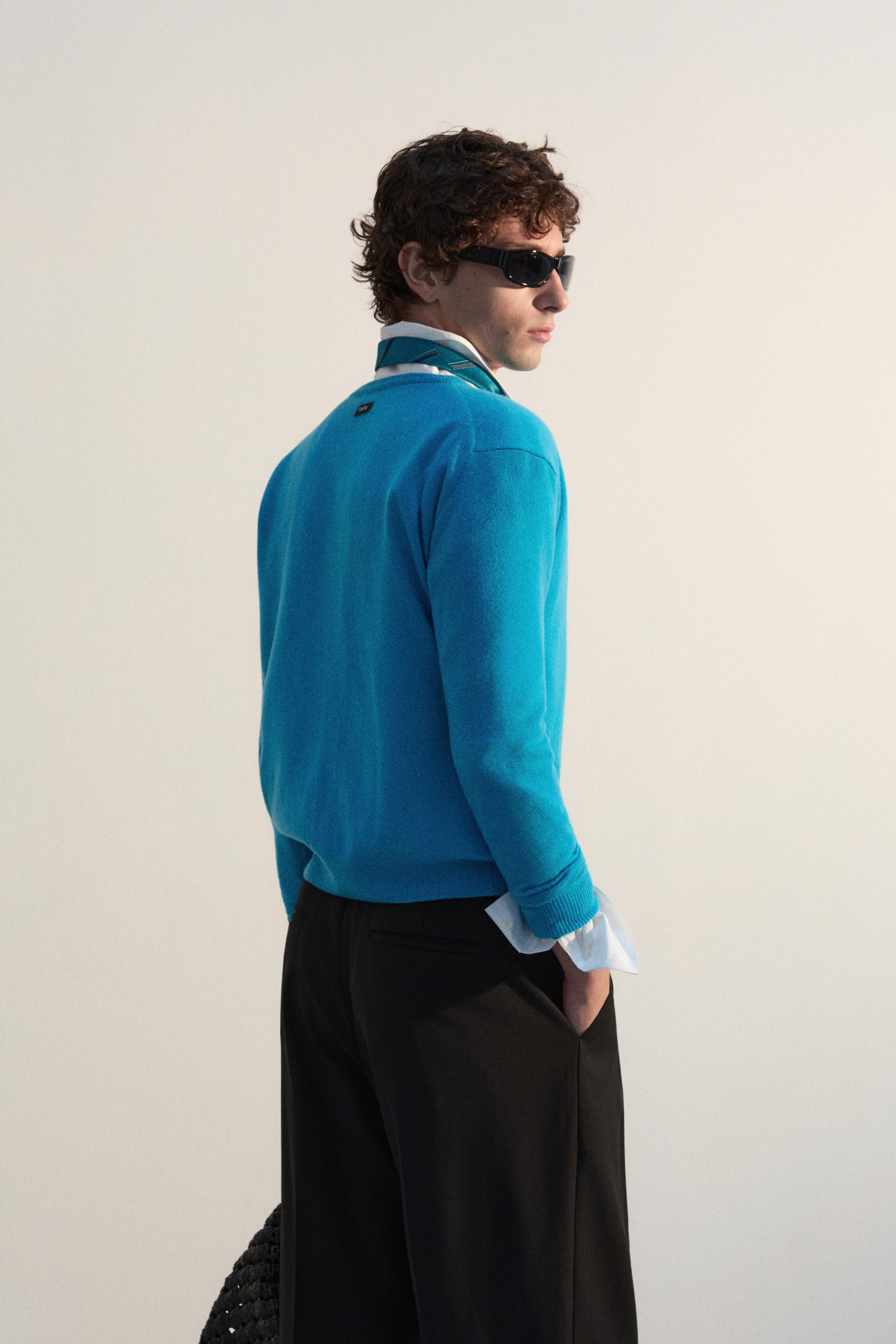 MERINO CLASSIC CARDIGAN TURQUOISE
