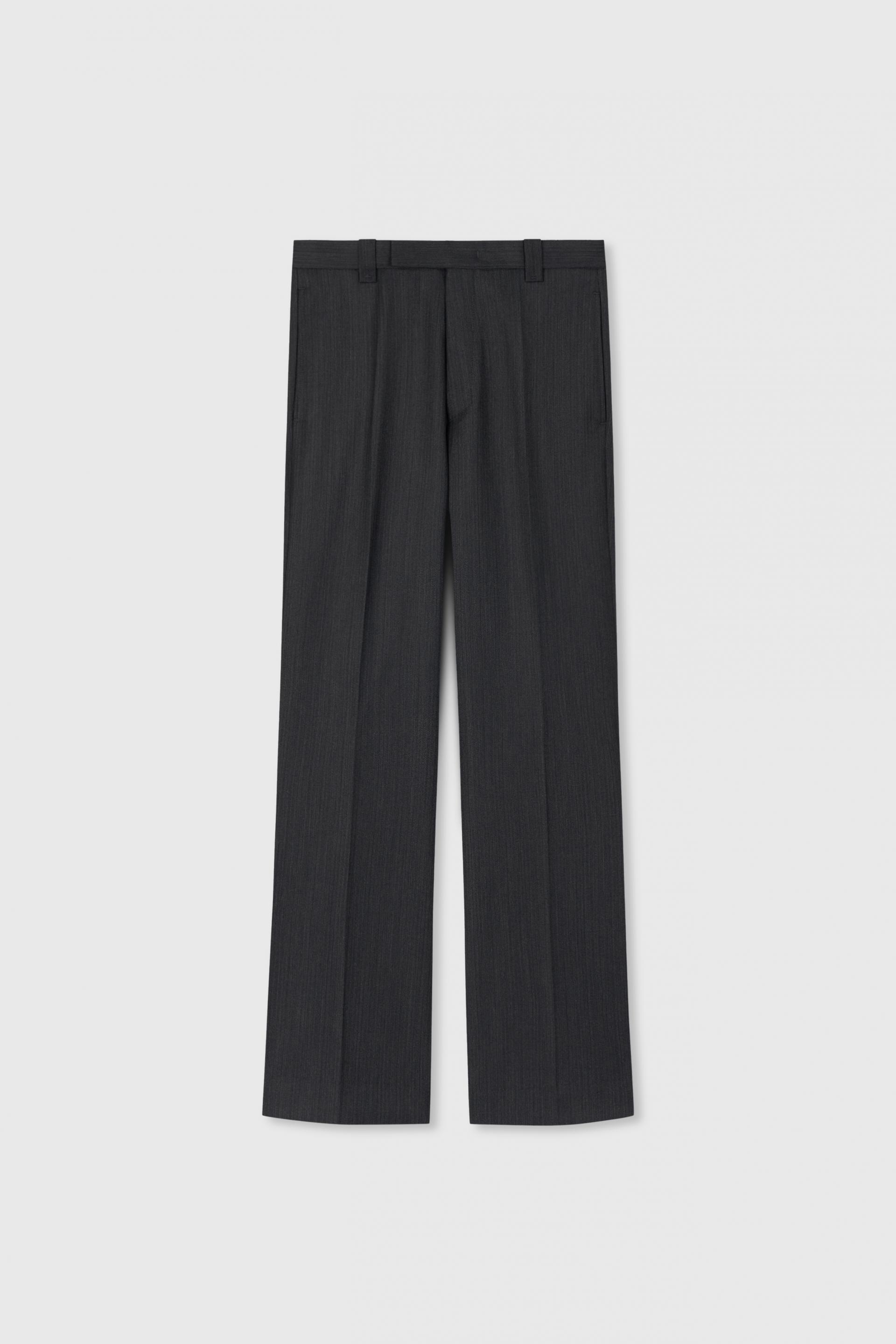 CARNABY FLARED WOOL TROUSERS CAMPTON GREY STRIPE