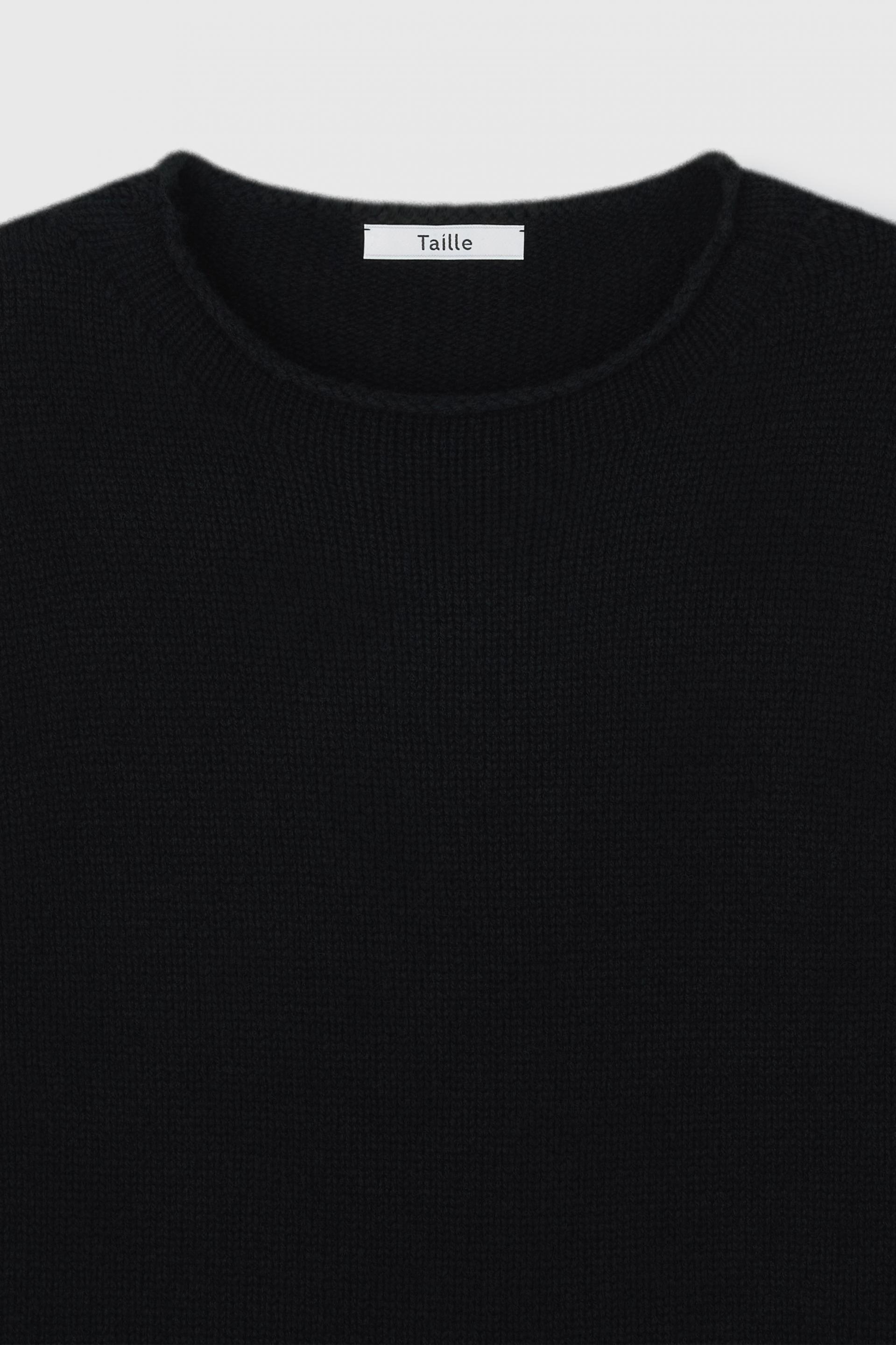 AGNES ROLLNECK KNIT SWEATER BLACK