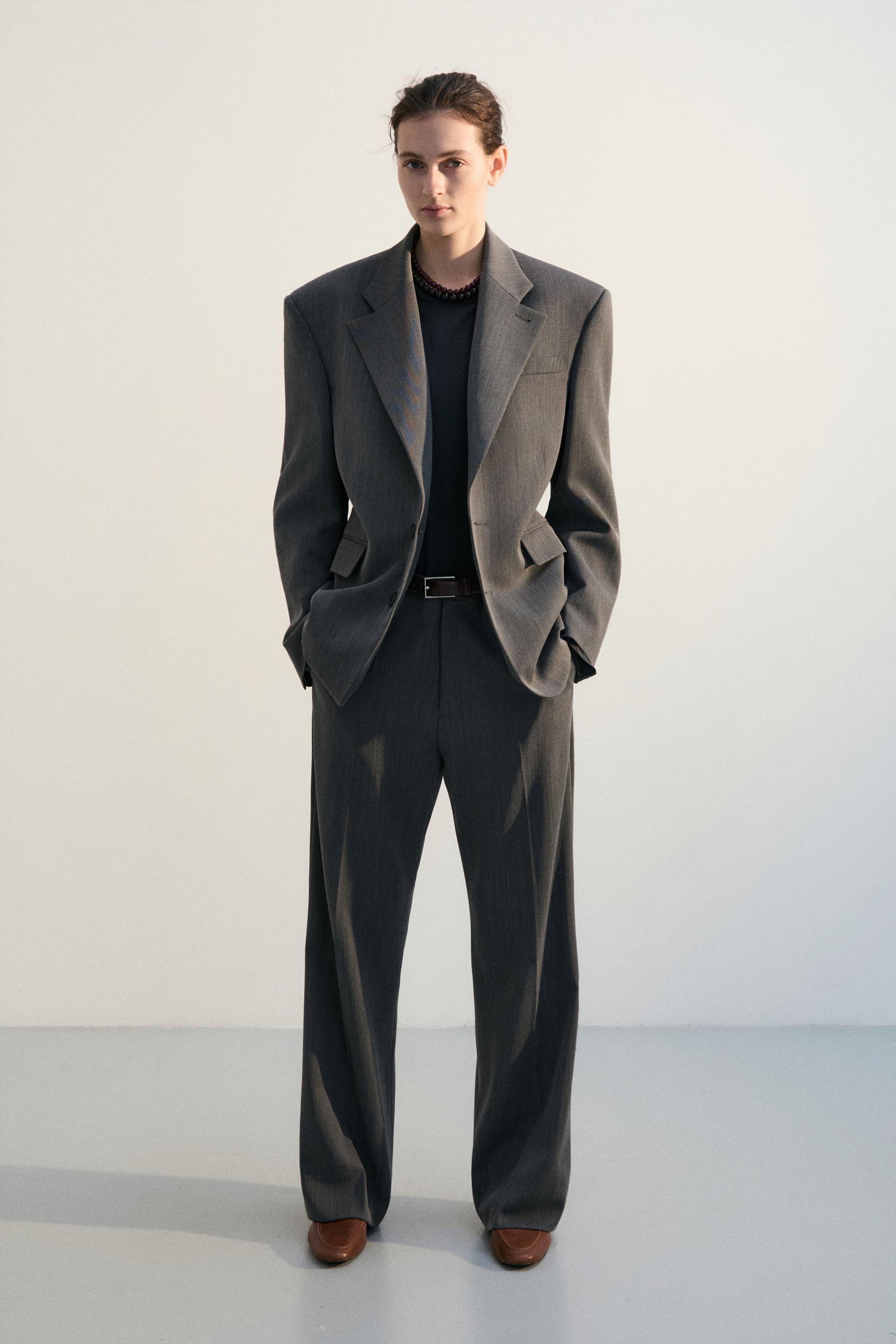 COLINE TAILORED JACKET CONCRETE