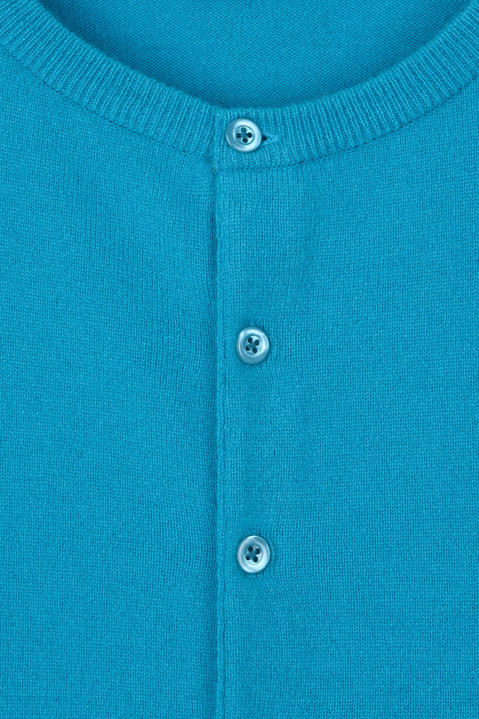 MERINO CLASSIC CARDIGAN TURQUOISE