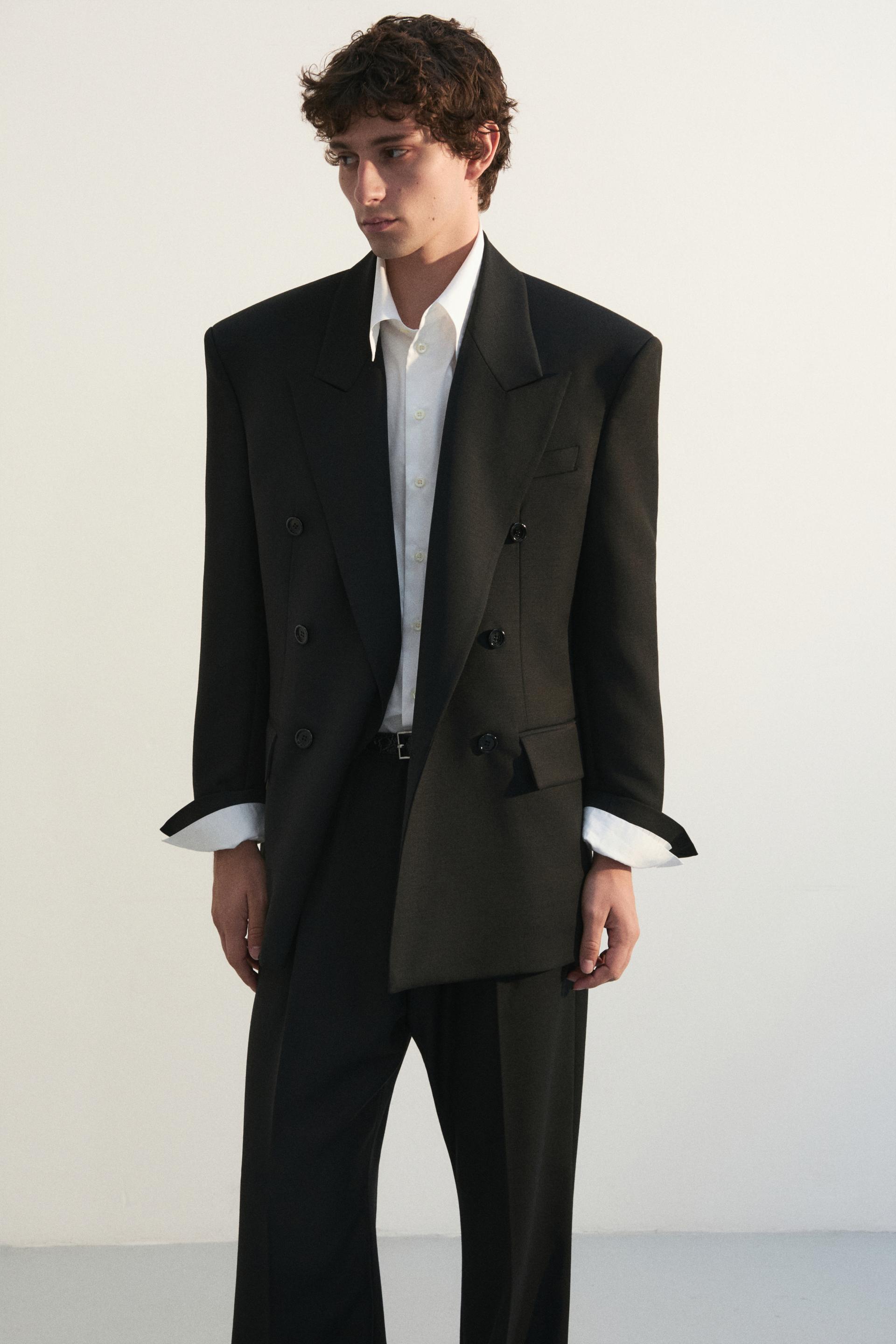 GALA TAILORED JACKET SATIN BLACK