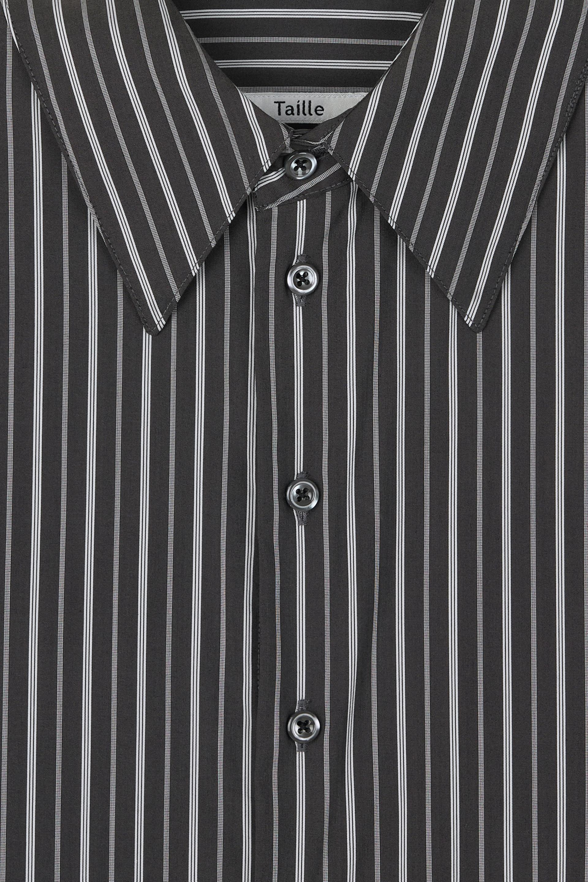 PASCAL STRIPE BOY SHIRT GLITCH BLACK