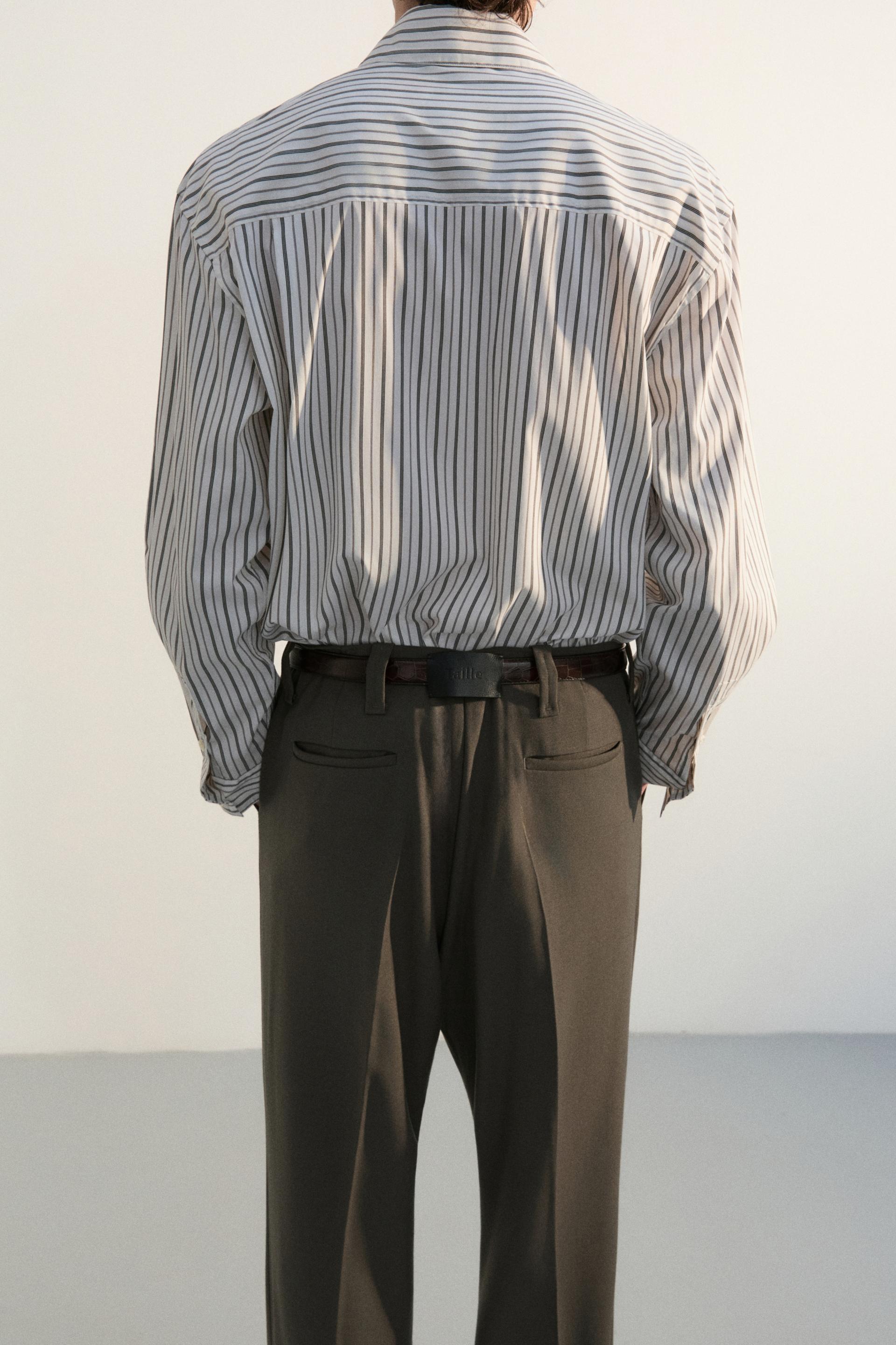 PASCAL STRIPE BOY SHIRT WHITE AND PEPPER