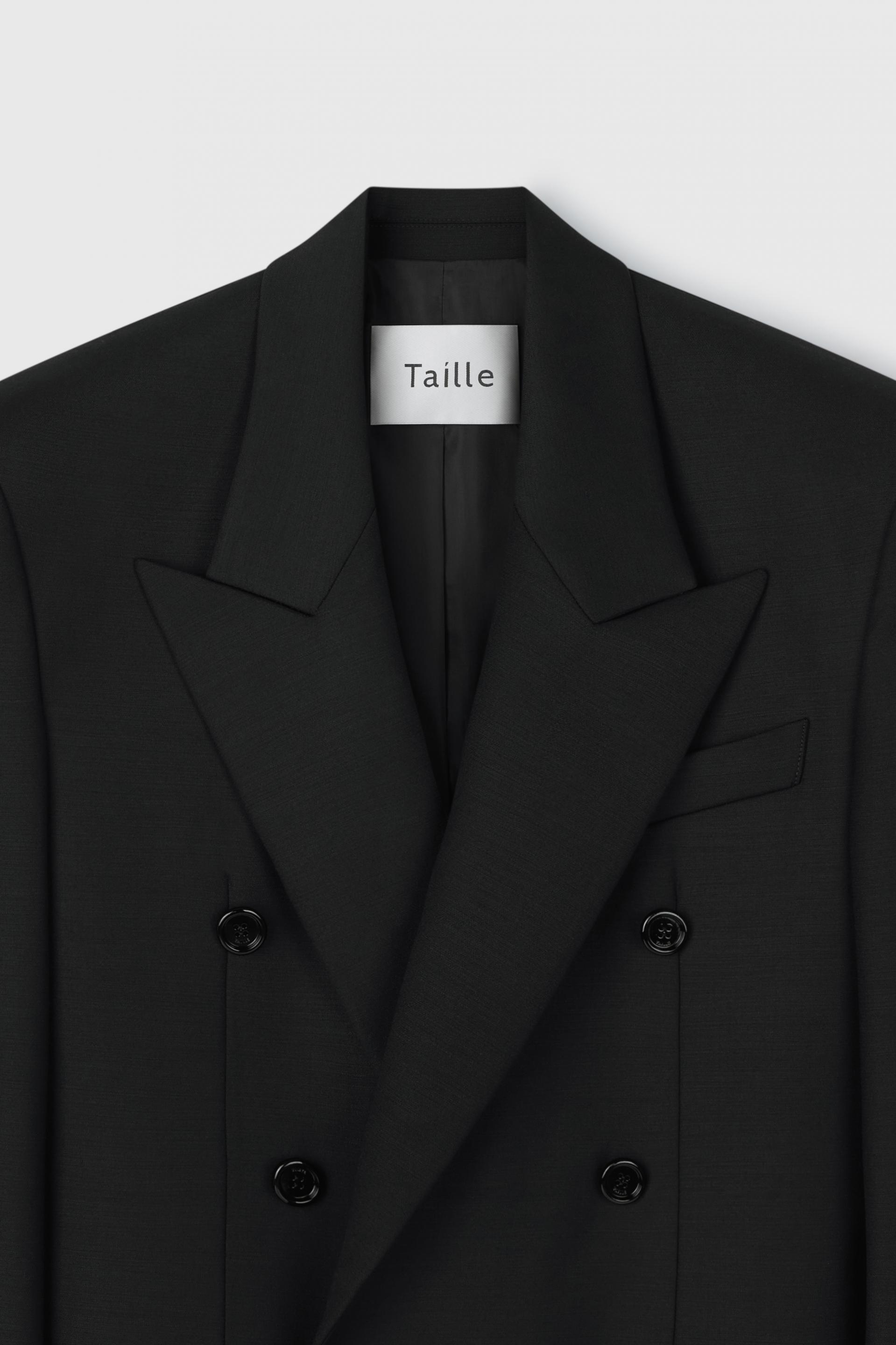 GALA TAILORED JACKET SATIN BLACK