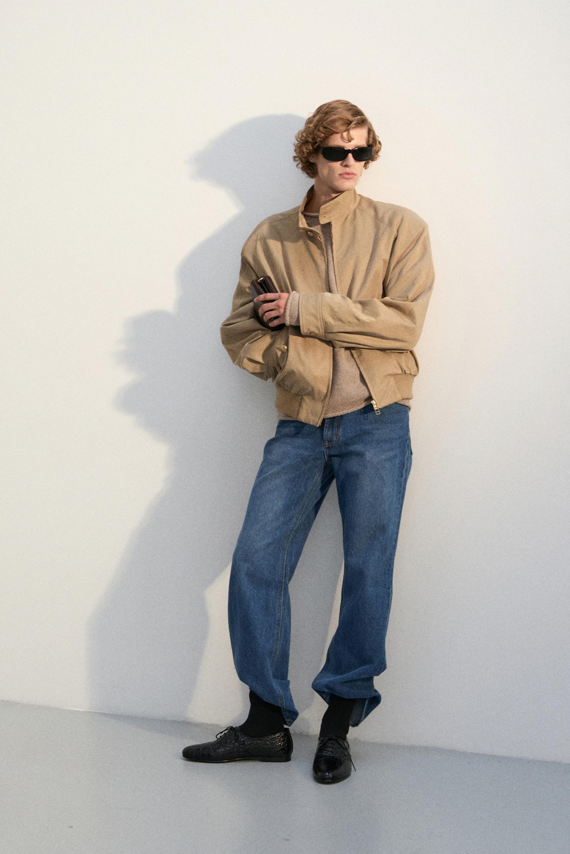 MONO PATINA TENCEL HARRINGTON JACKET SAND