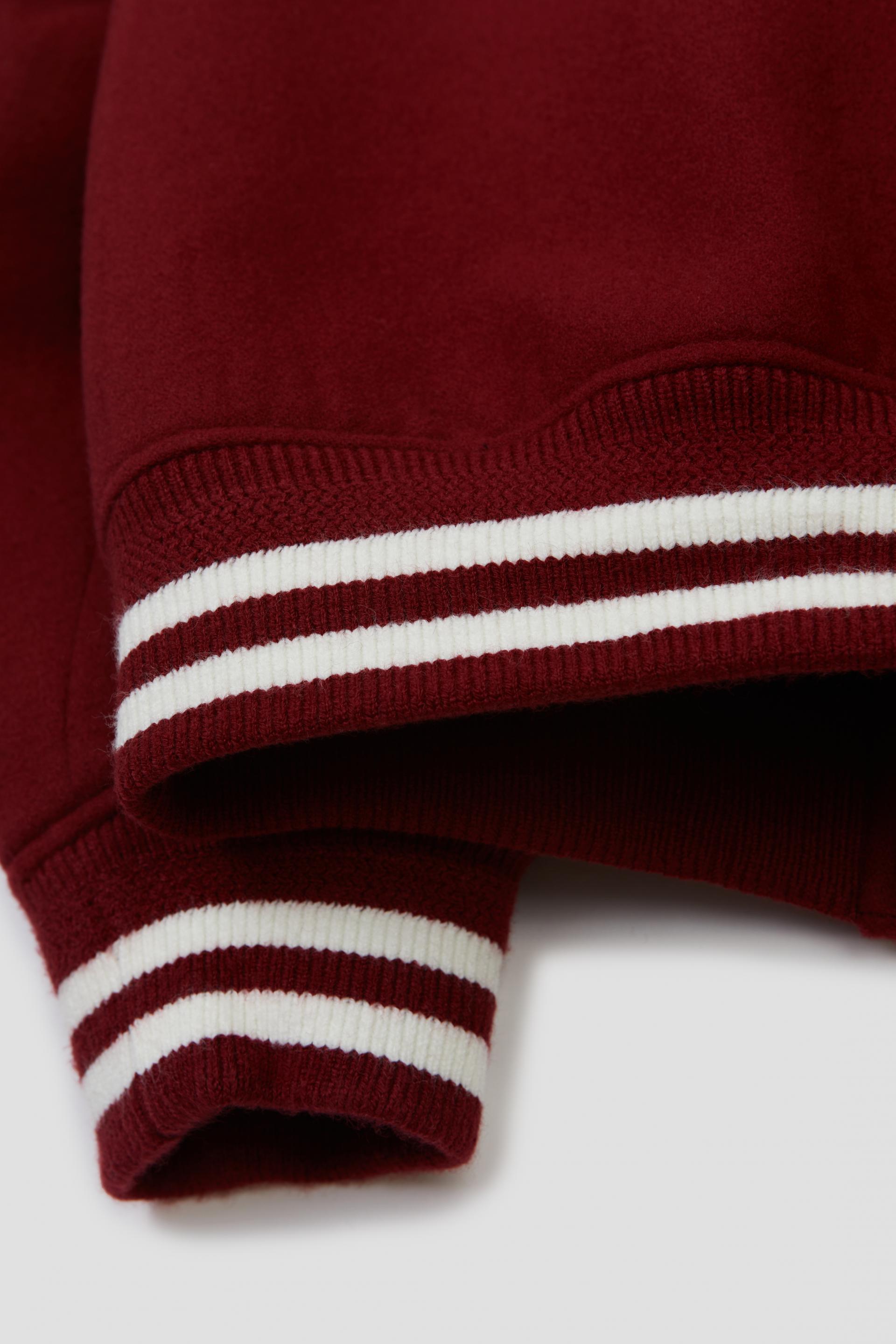 MUSINSA | TAILLE WOOL VARSITY CLUB JACKET GARNET