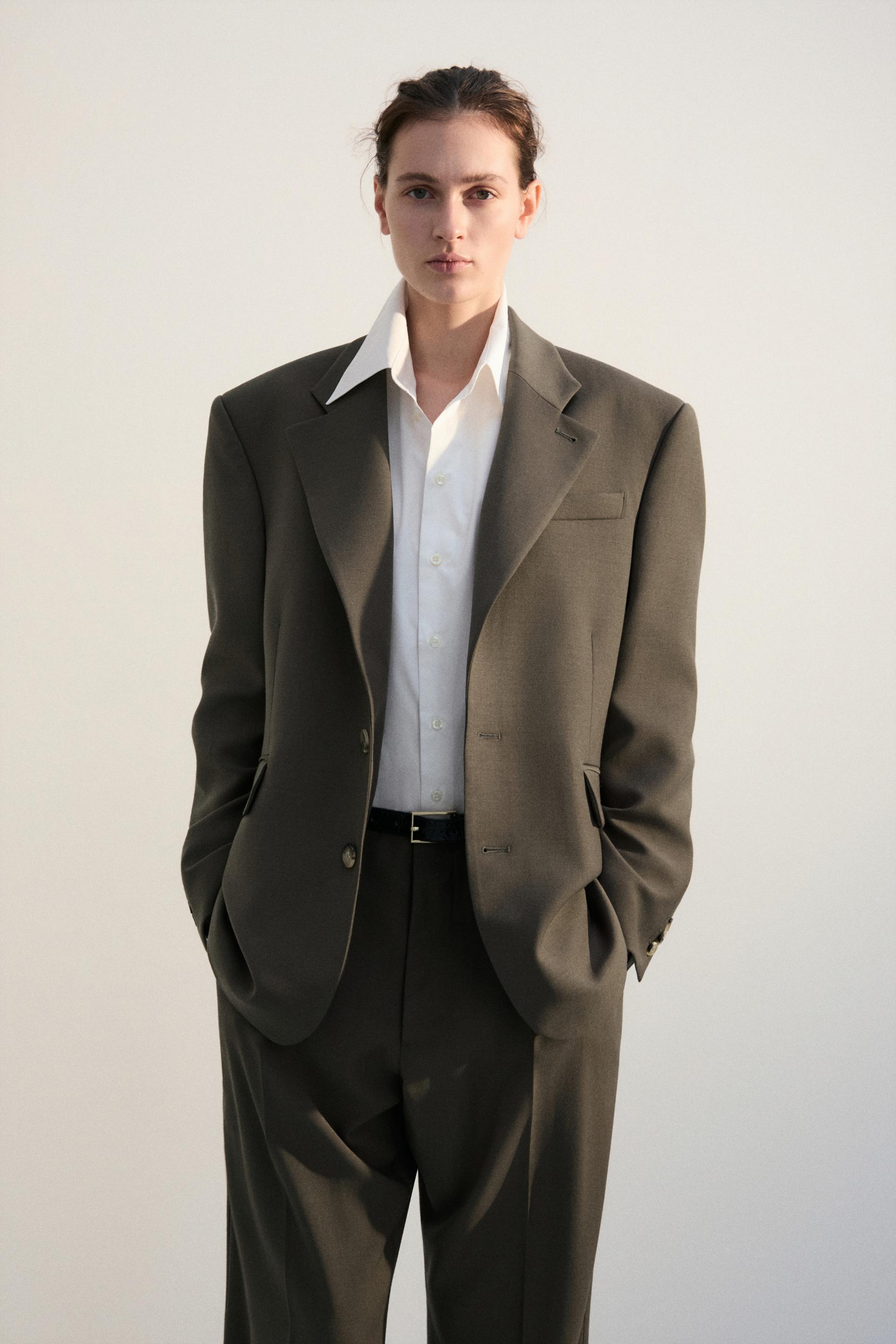 COLINE TAILORED JACKET DARK CEDAR